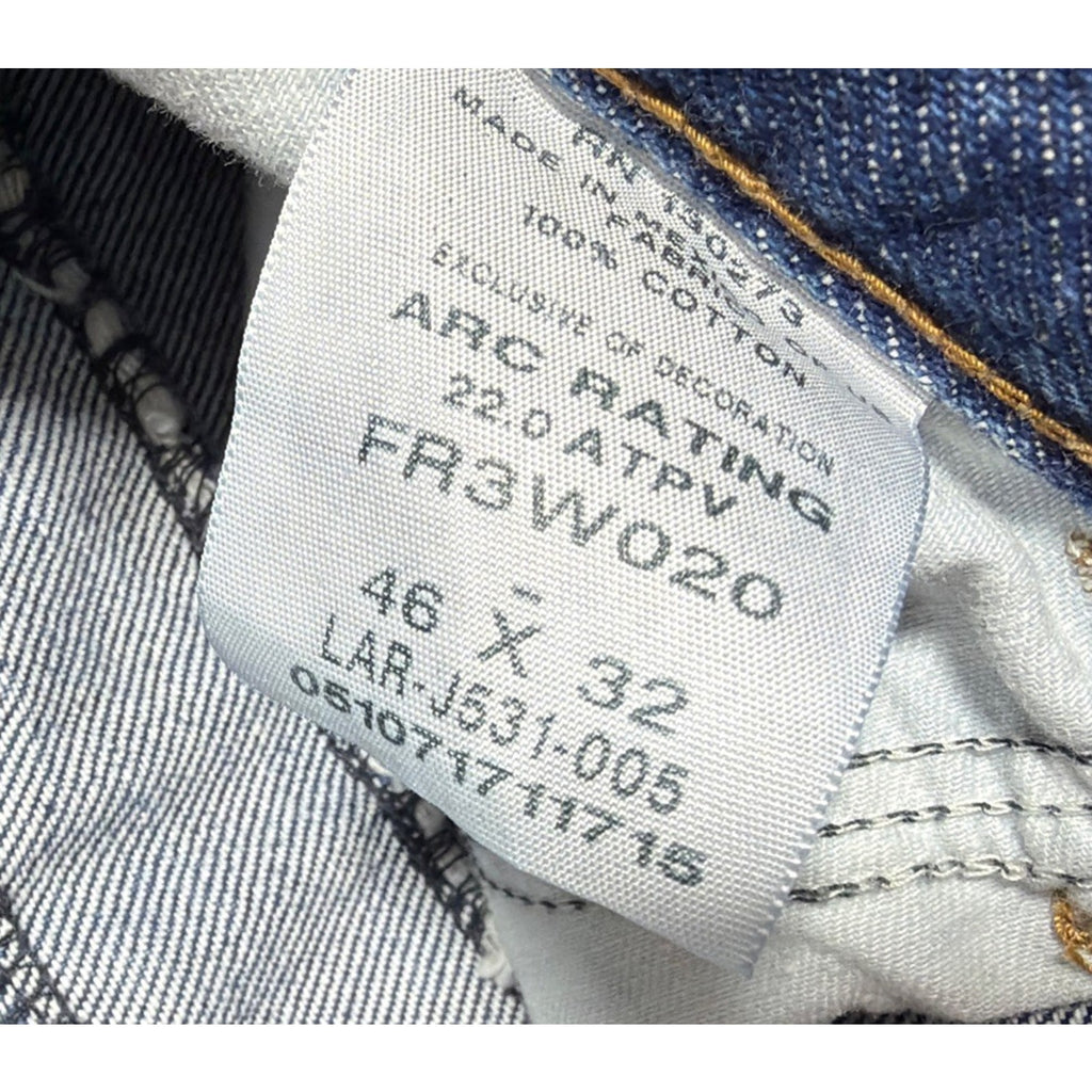 Men's Fire Resistant Wrangler Riggs Work Wear Relaxed fit jeans size 46x32