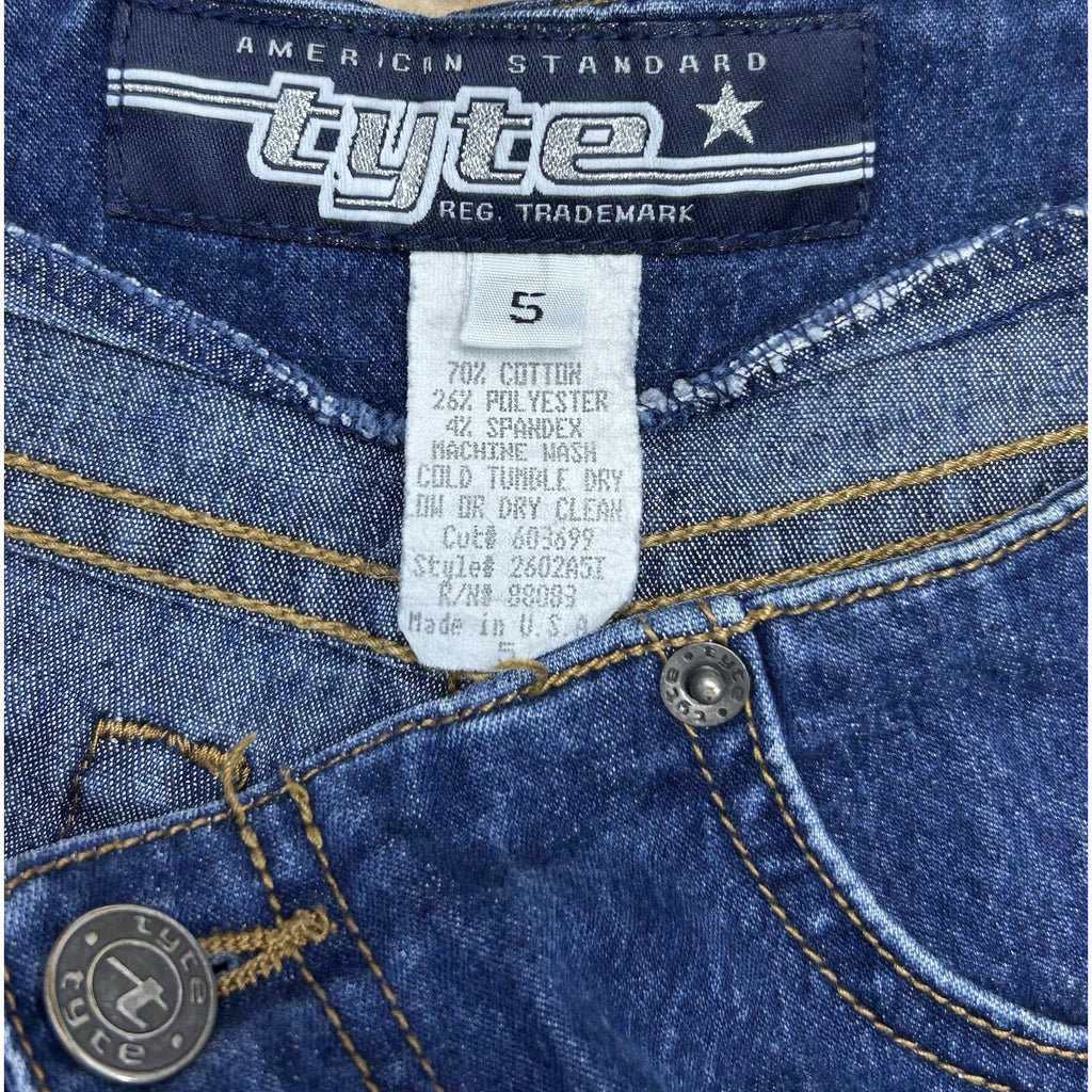 Tyte Jeans Women's ladies Shorts Denim Size 5 Blue Jeans Shorts Made IN USA.