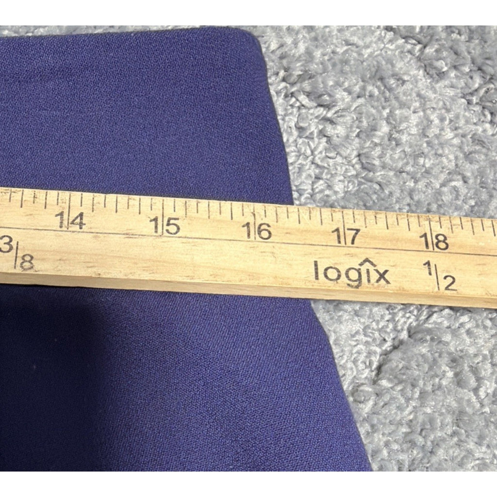 Halogen Pants Atlantic + Pacific Stretch High Rise Cropped Pants Purple SZ 12