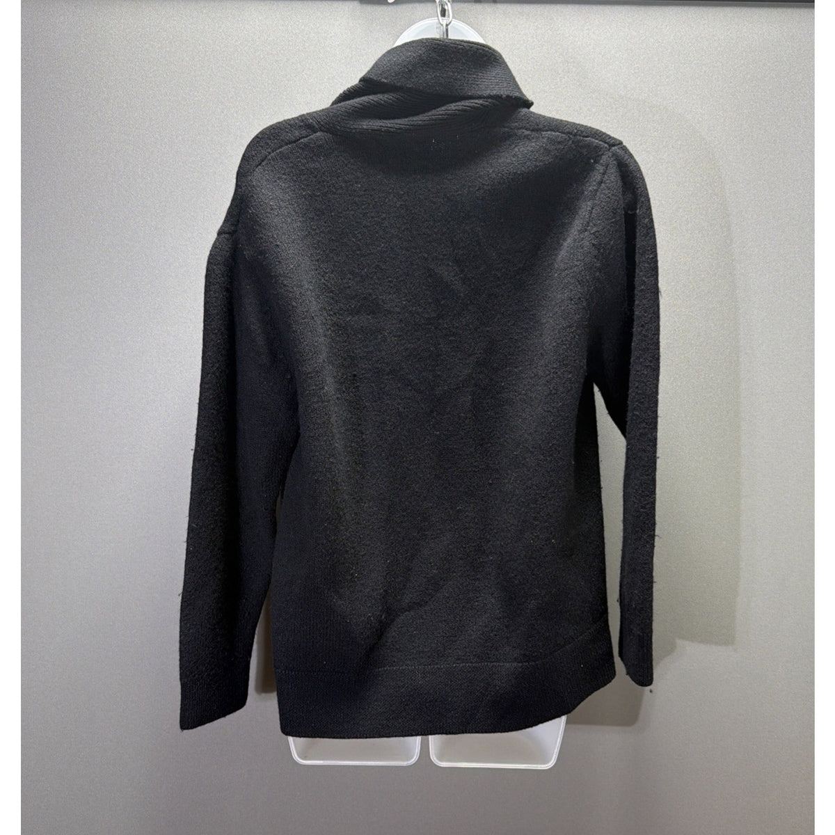 Austin Reed London 100% Merino wool Cardigan Sweater Womens Large Black