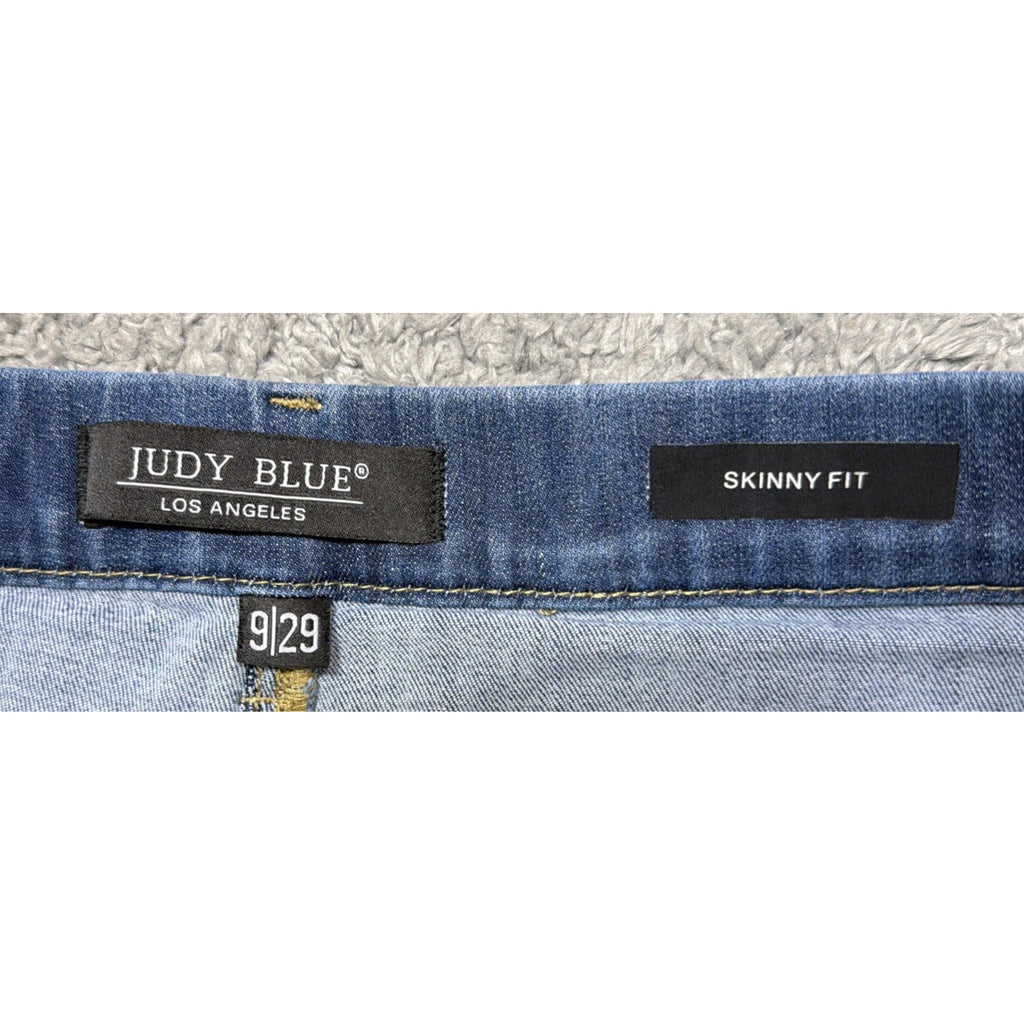 Women's Judy Blue Mid Rise Pull-On Skinny Fit Jegging Medium Wash 9/29