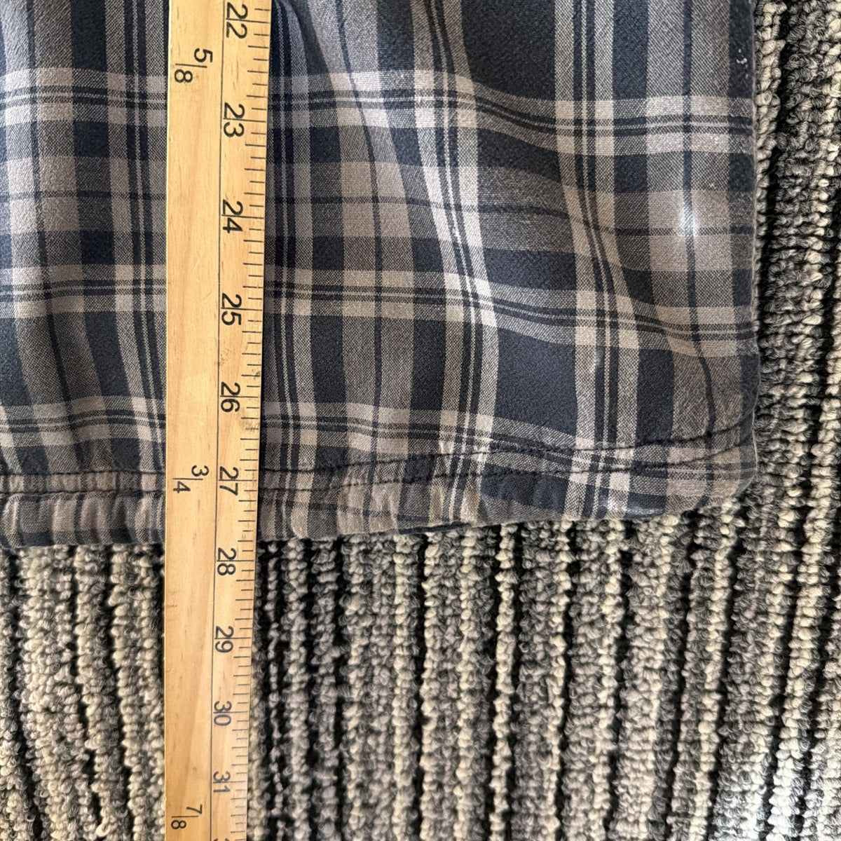 Men's Rugged Point Authentic Gray Plaid Sherpa Fleece Full Zip Shacket Size M