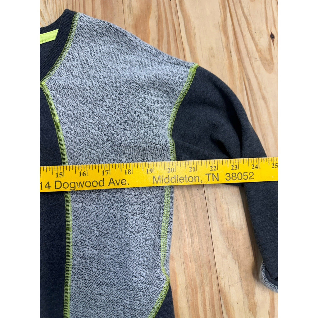 Marc New York Performance Long Sleeve Sweatshirt Women’s Medium Black/Gray/Yello