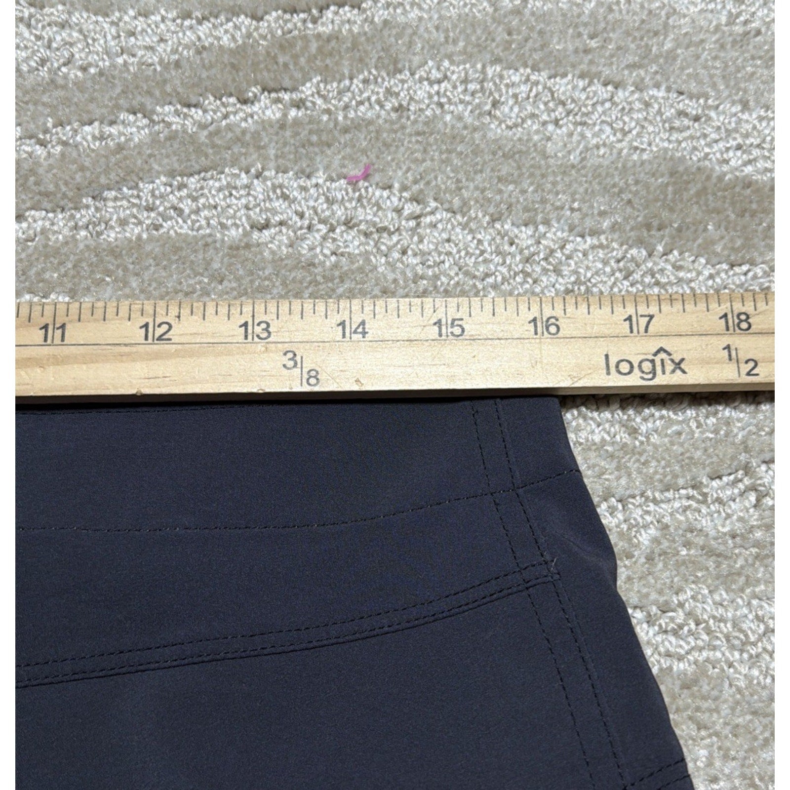 Patagonia Womens Stretch black Hydro peak Board- Mid Rise shorts sz 8