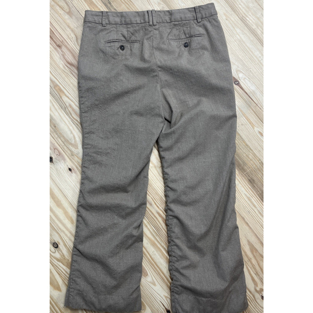 Talbots Beige Women’s Windsor Italian Flannel Wool Pants Size 12