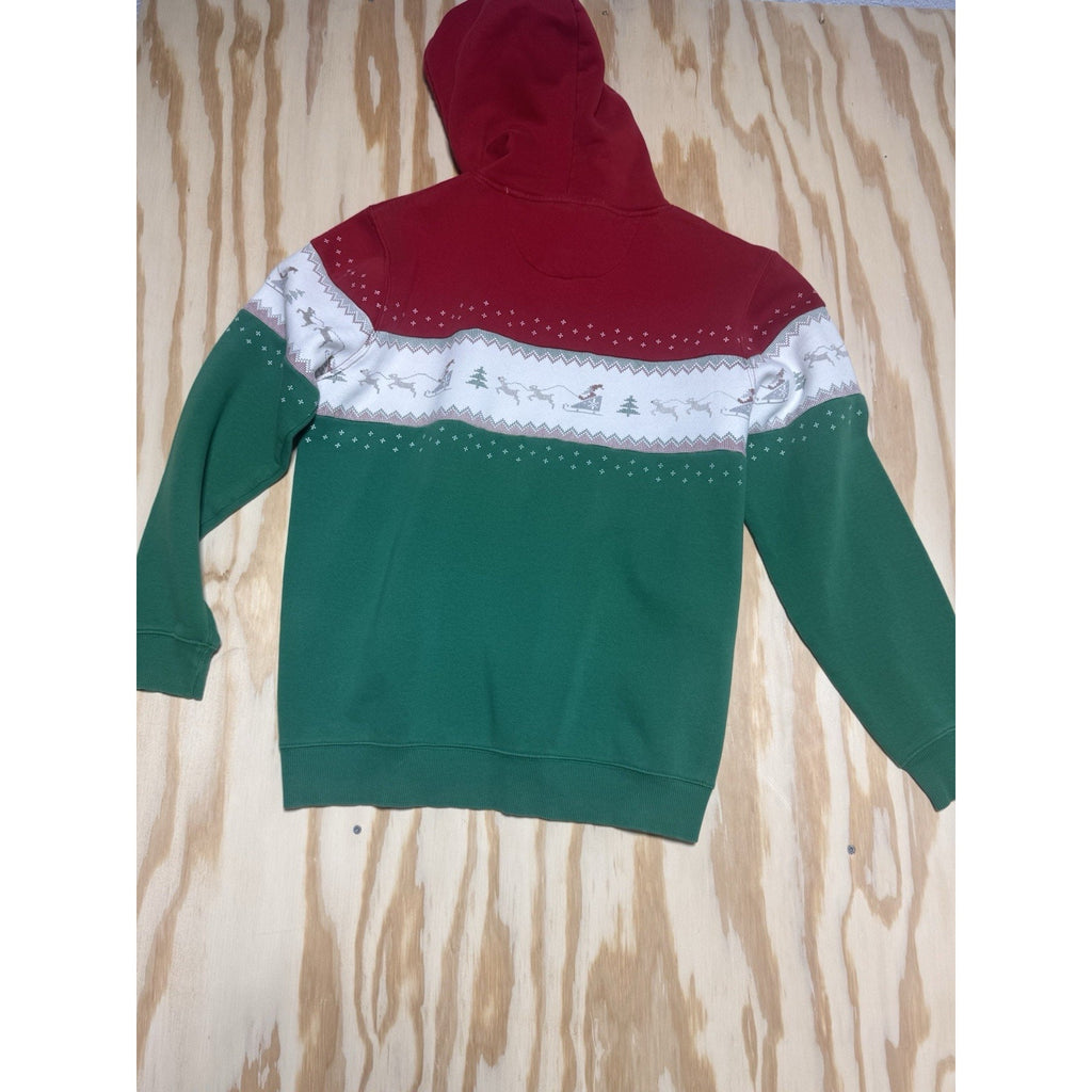 MBX Premium Goods Merry Vibes Hoodie Mens Large Christmas Reindeer Pullover