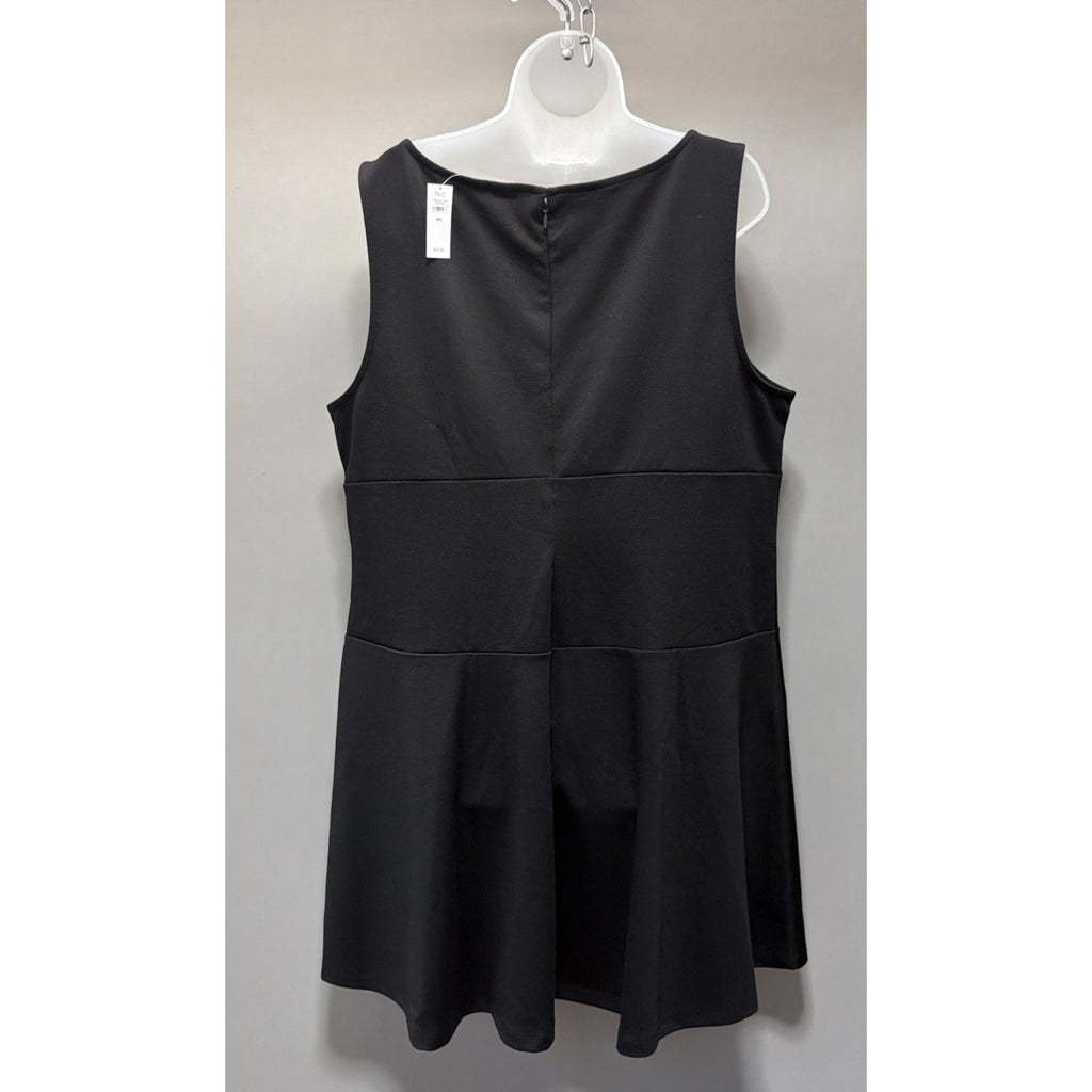 Gap Women's Mini Dress Boat Neck Round Sleeveless Black Size XXL NWT