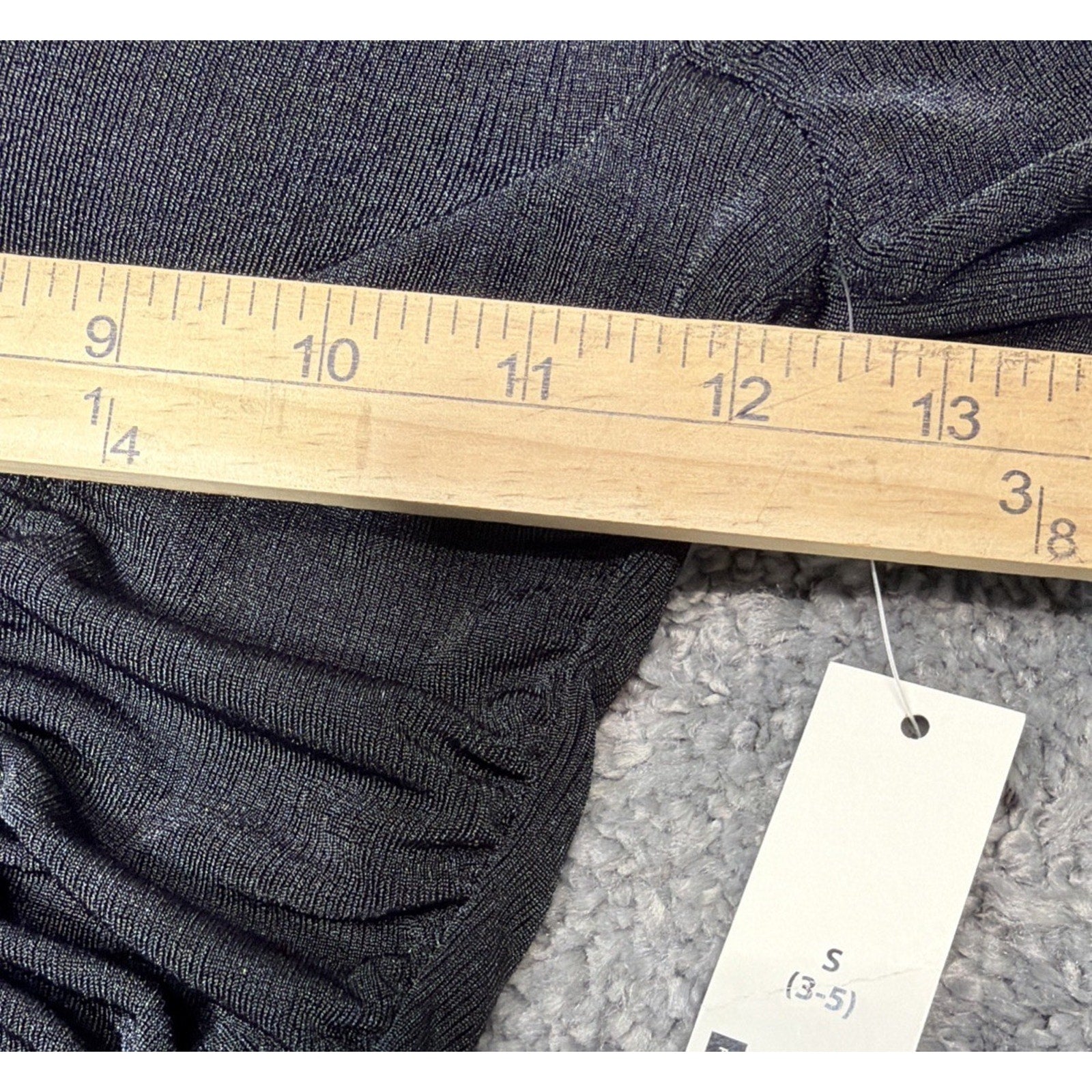 No Boundaries Black Off the Shoulder Padded Long Sleeve Peasant Blouse S New