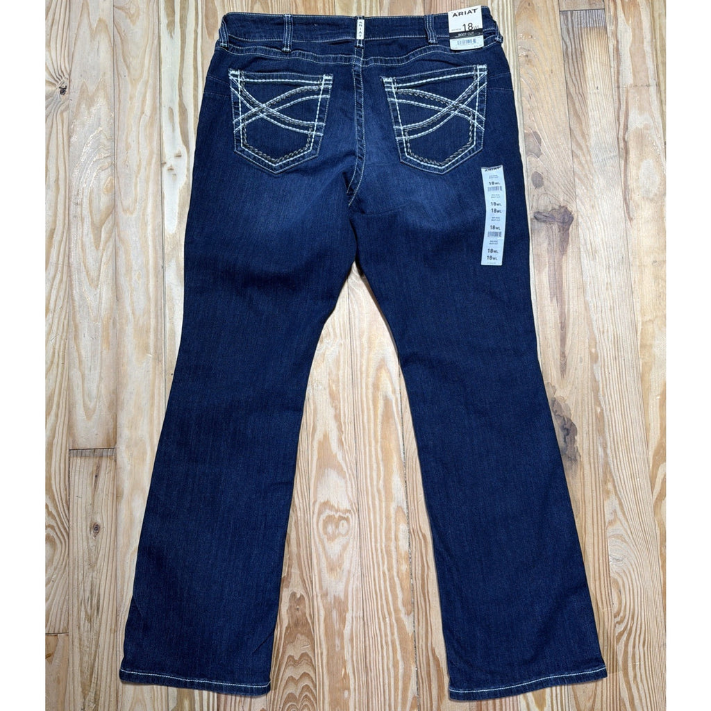 Ariat R.E.A.L. Jeans Womens 18WL Marine Mid Rise Entwined Bootcut NWT 10017510