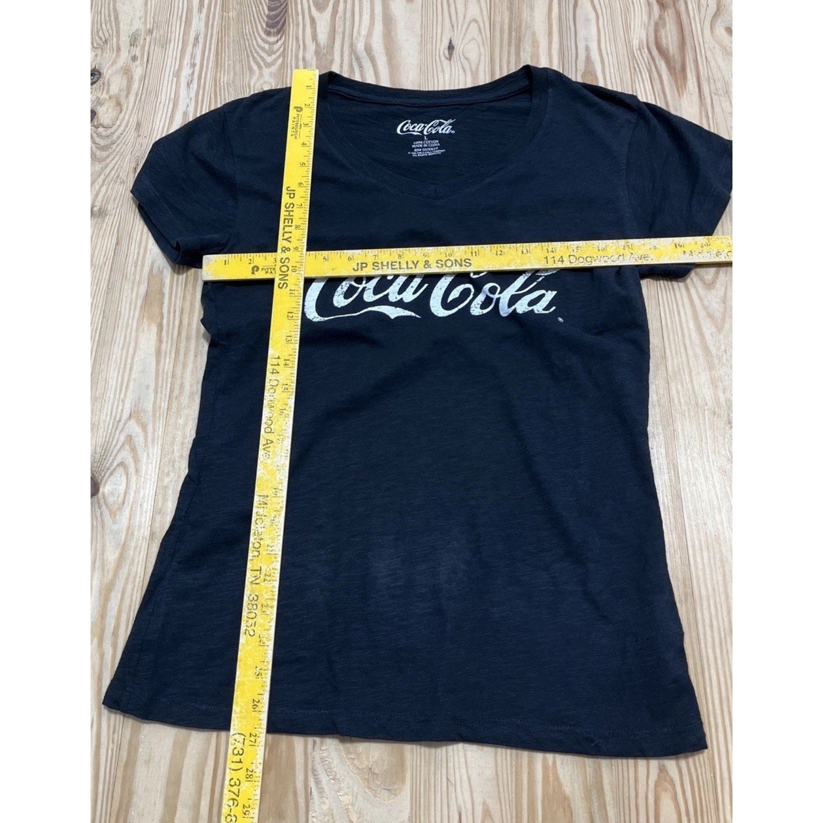 Coca-Cola Large Black V-neck T-shirt