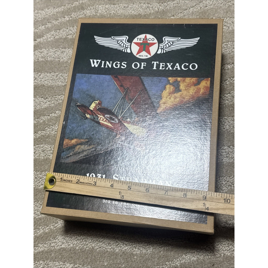 ERTL Wings of Texaco 1931 Stearman Biplane Coin Bank #3 NIB F121 Die Cast