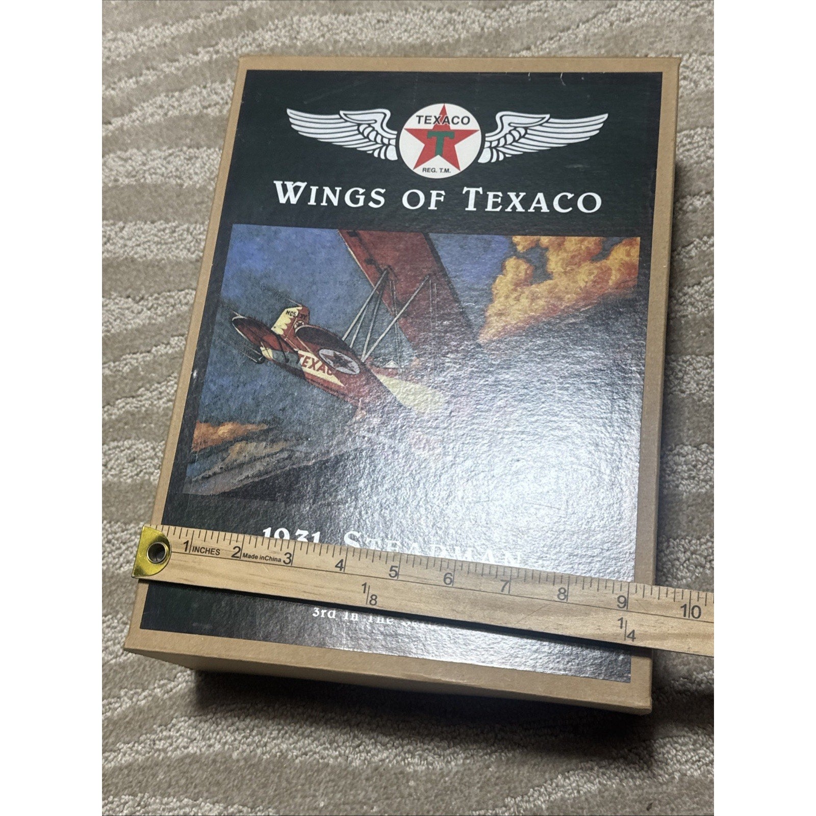 ERTL Wings of Texaco 1931 Stearman Biplane Coin Bank #3 NIB F121 Die Cast