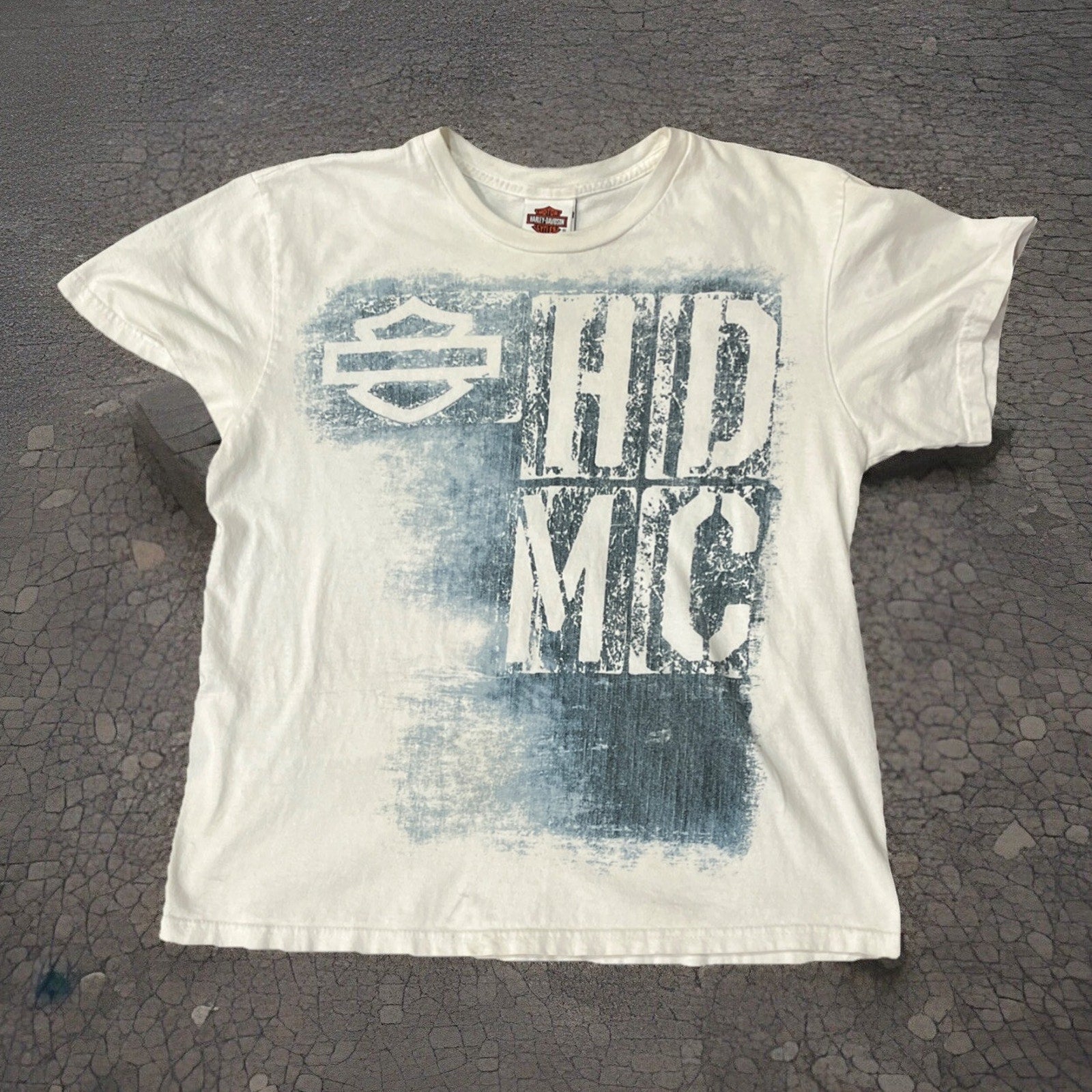 Harley Davidson Shirt Men's L White Short Sleeve Motorcycles 2017 Columbia TN