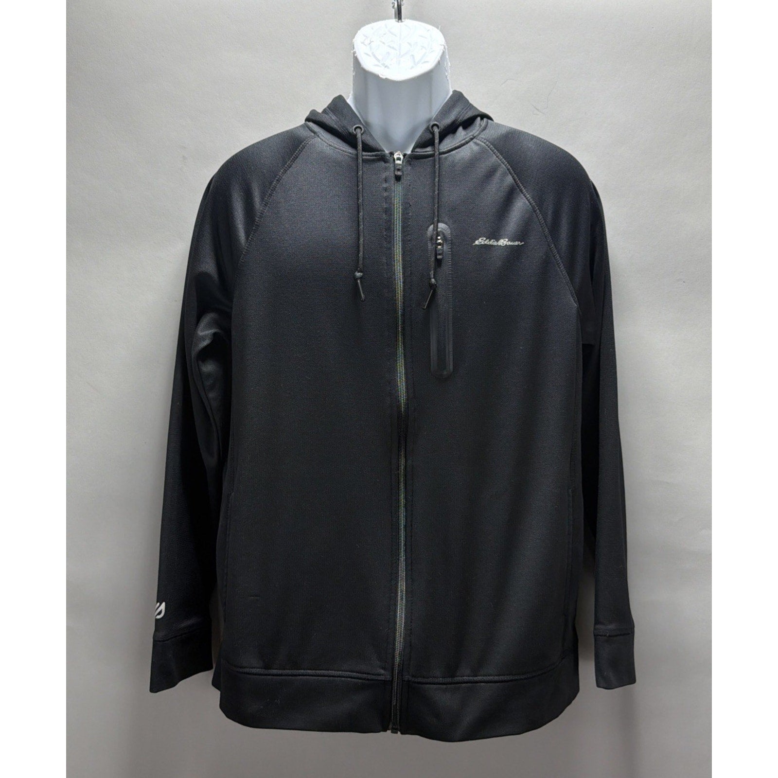 Eddie Bauer Freedry Men's M Jacket Full Zip Performance Hoodie Logo Outerwear