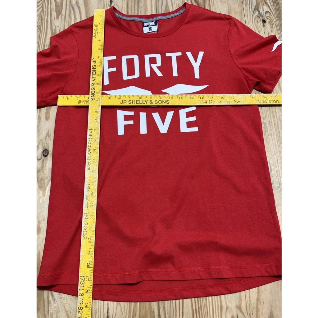 F45 Shirt Adult Size Medium Red Short Sleeve Eagle Graphic Tee Casual Mens