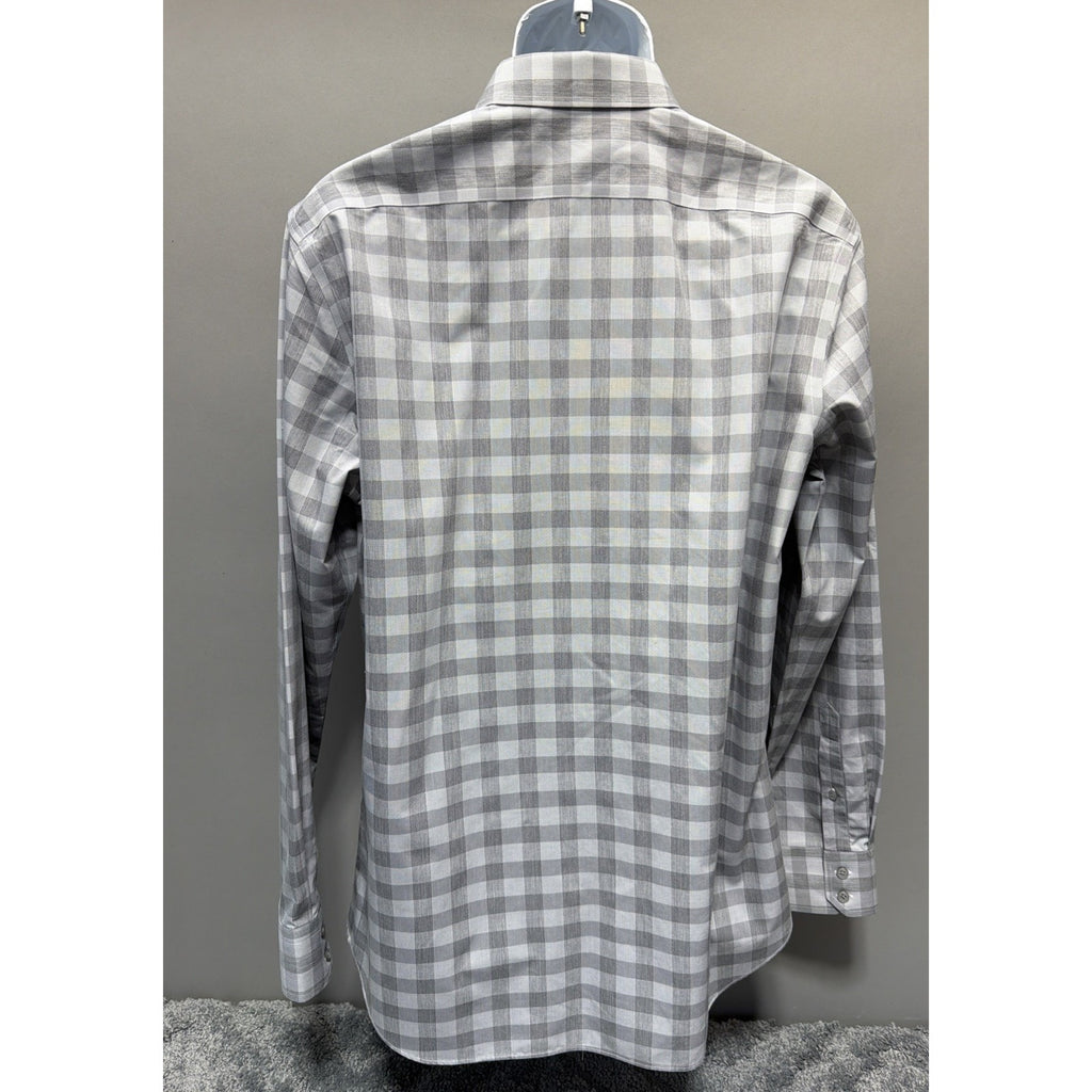 Banana Republic non-iron tailored slim fit gray button up L Preppy Career Church