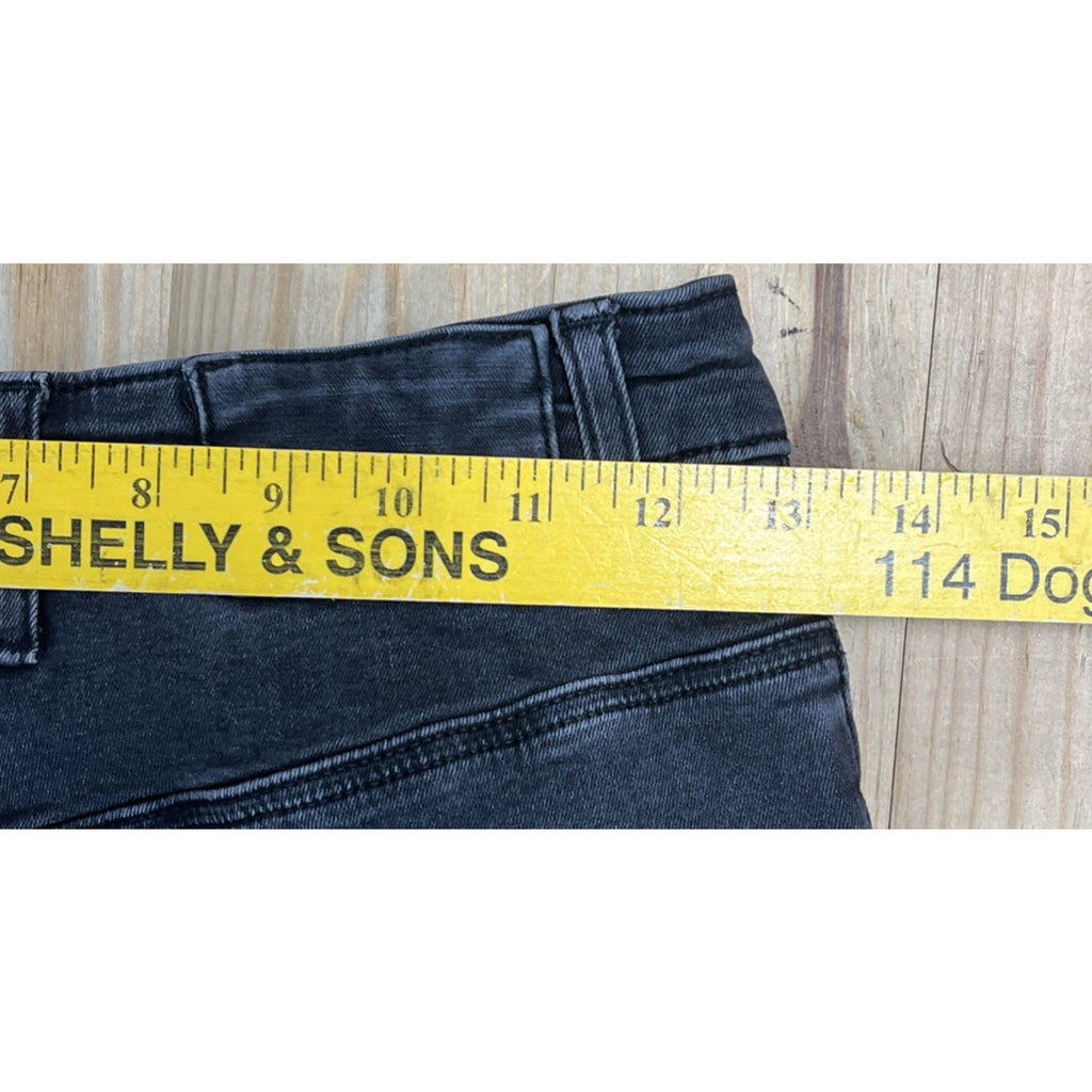 Women's Collusion Hem Slim Fit High Waist Denim Flared Jeans Sz 26x30