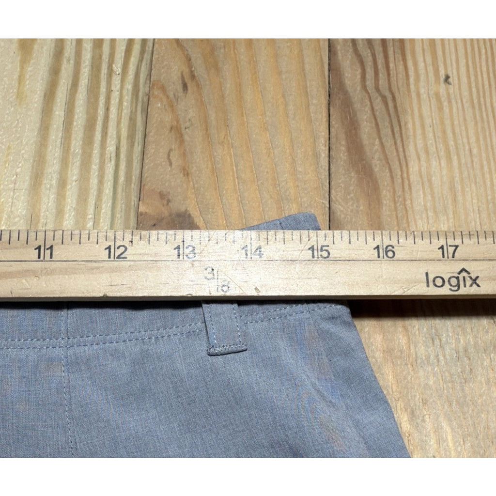 Jack Nicklaus Stretch Comfort Waistband Flat Front Gray Golf Shorts Size 30