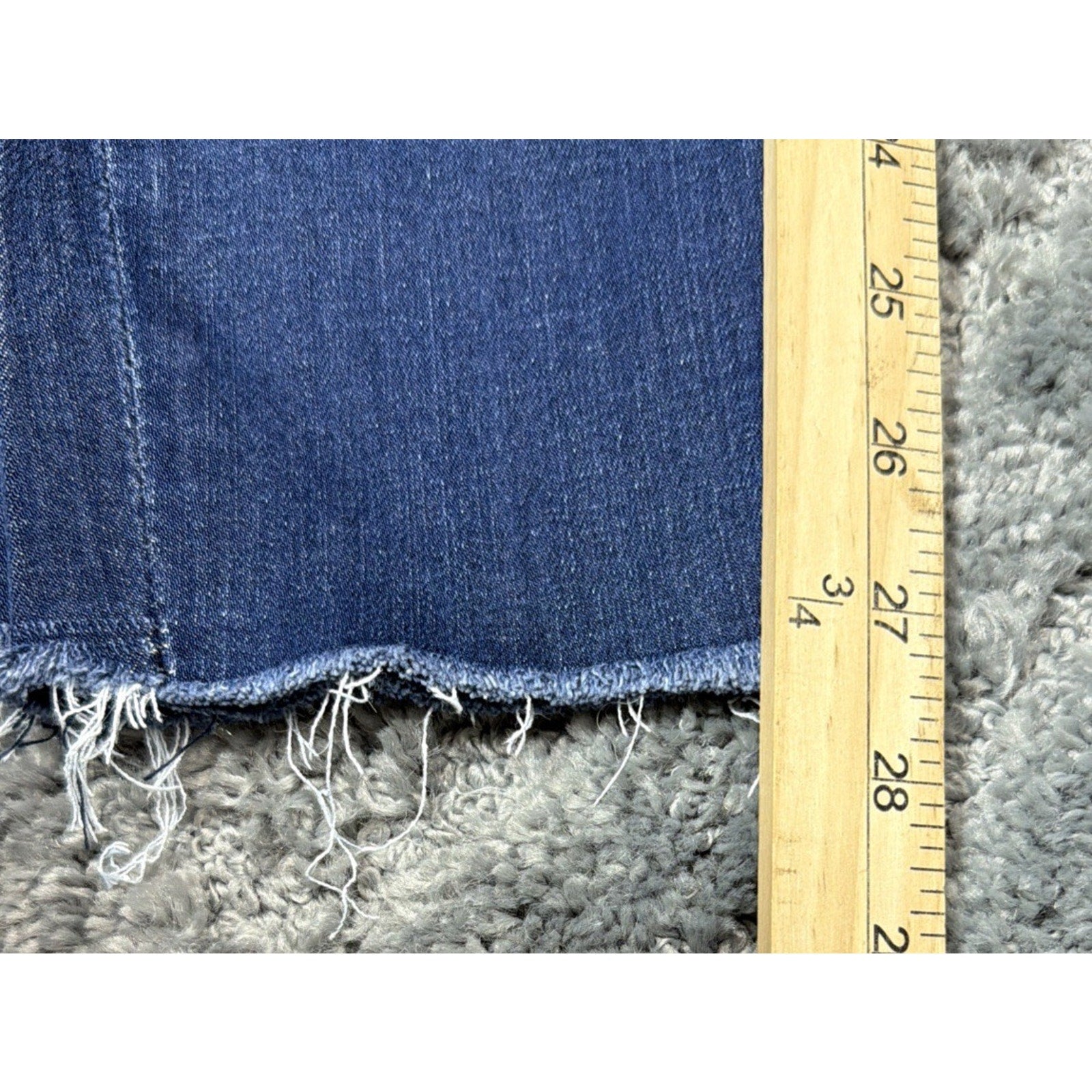 MOTHER Women's High Waisted Looker Ankle Fray Jeans in Tongue And Chic Size 25