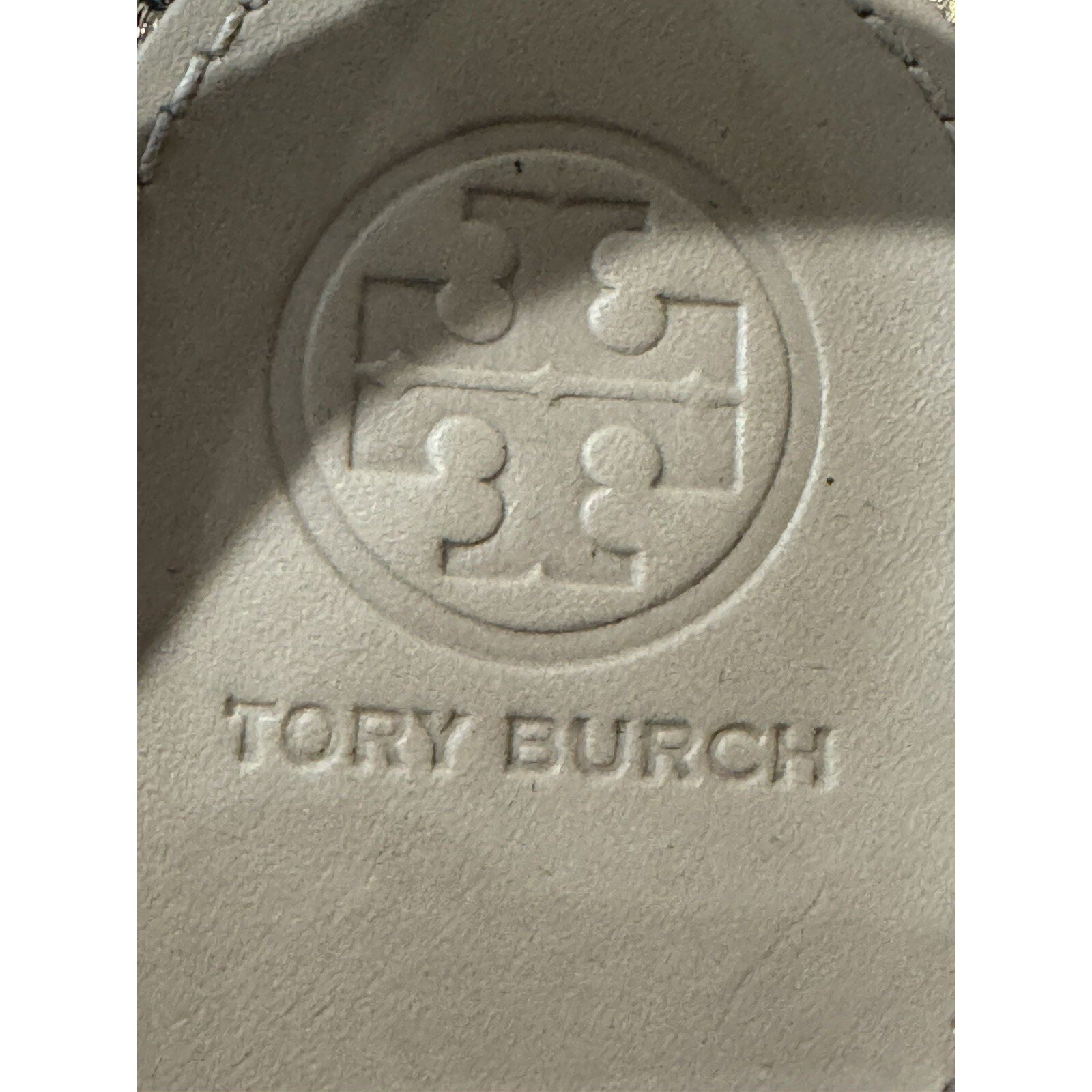 Tory Burch Loretta Embroidered Platform Sandals Black/gold 6.5 NWB