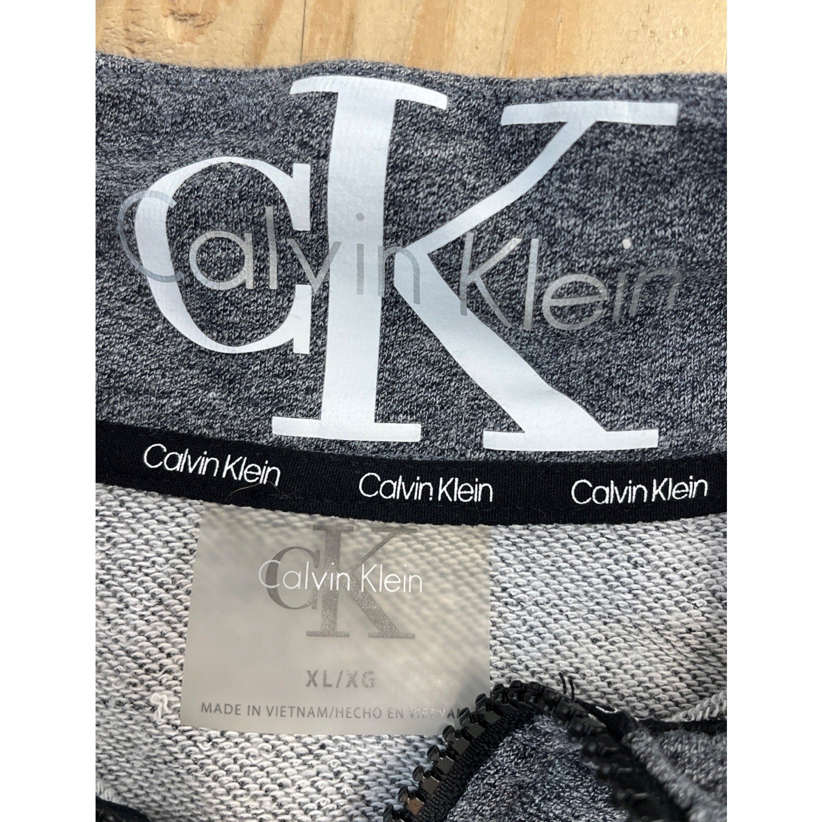 Calvin Klein Women's Gray Sweater Adjustable Waist String size XL
