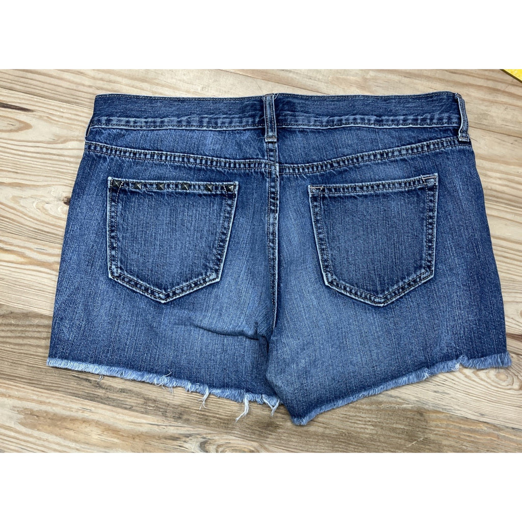 Old Navy Distressed Slim Midi Cutoff Jean Shorts size 10