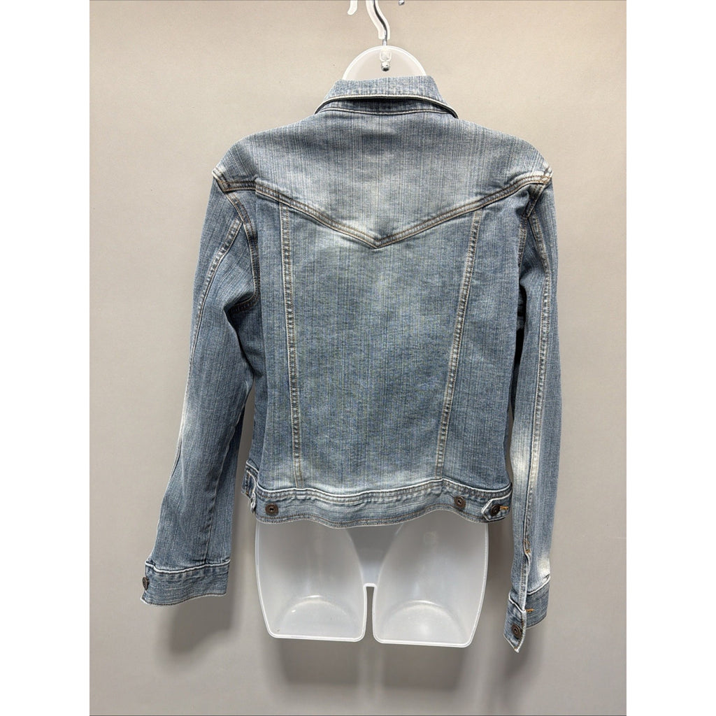 Riders Copper Collection Denim Jacket Women M Trucker Cropped Boyfriend