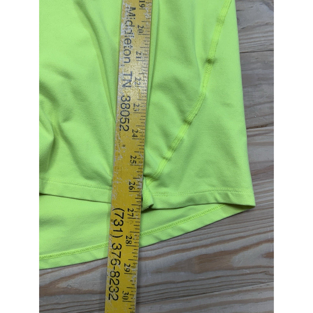 Nike Running 1/4 Zip Jacket Sweatshirt Dri Fit Neon Athletic Mens Sz XL Stains