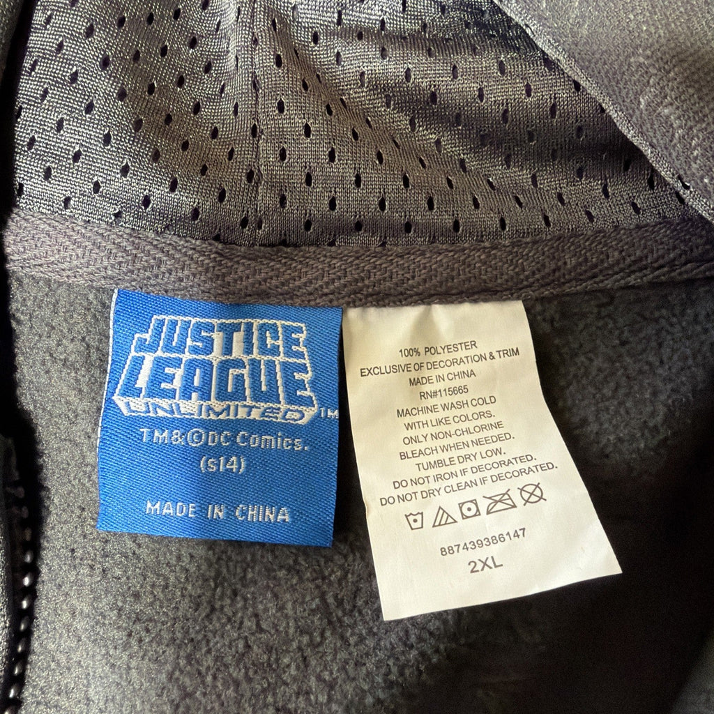 Justice League Unlimited “BEAST” Full Zip Fleece Hoodie, Sweatshirt Size 2XL NWT