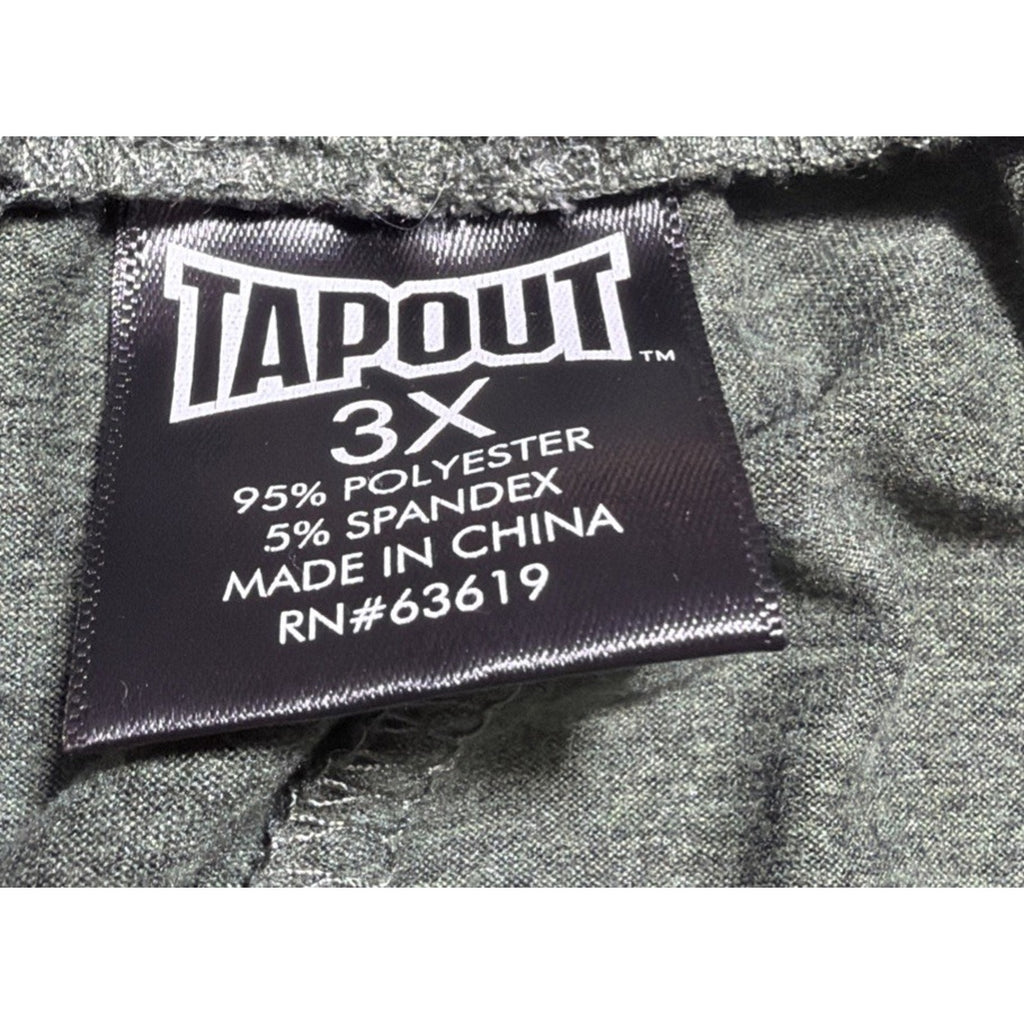 Tapout Men Green Athletic Training Shorts Big 3X Pockets, Drawstring Excellent