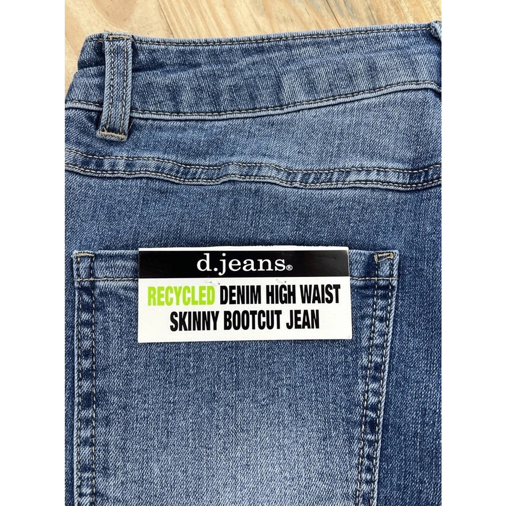 D.Jeans High Waist Slim Bootcut Jeans Denim Skinny Size 4
