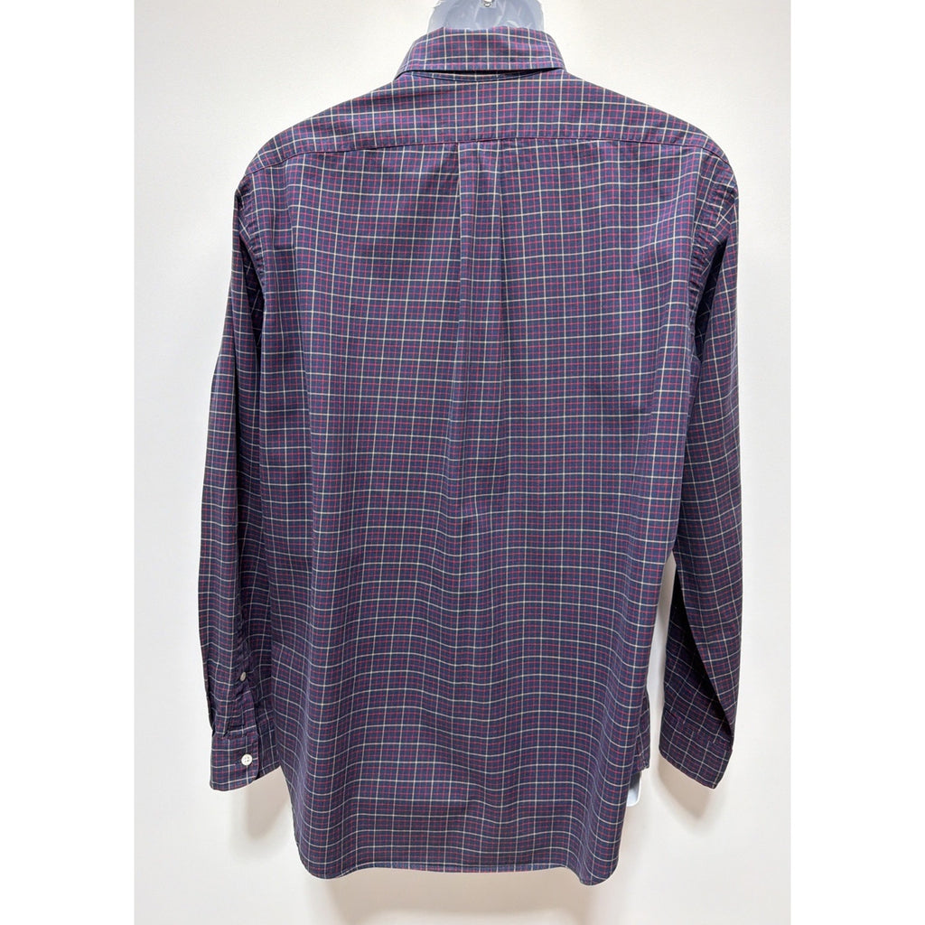 Polo Ralph Lauren Classic Fit Button Down Shirt Size Large Purple Gingham Check