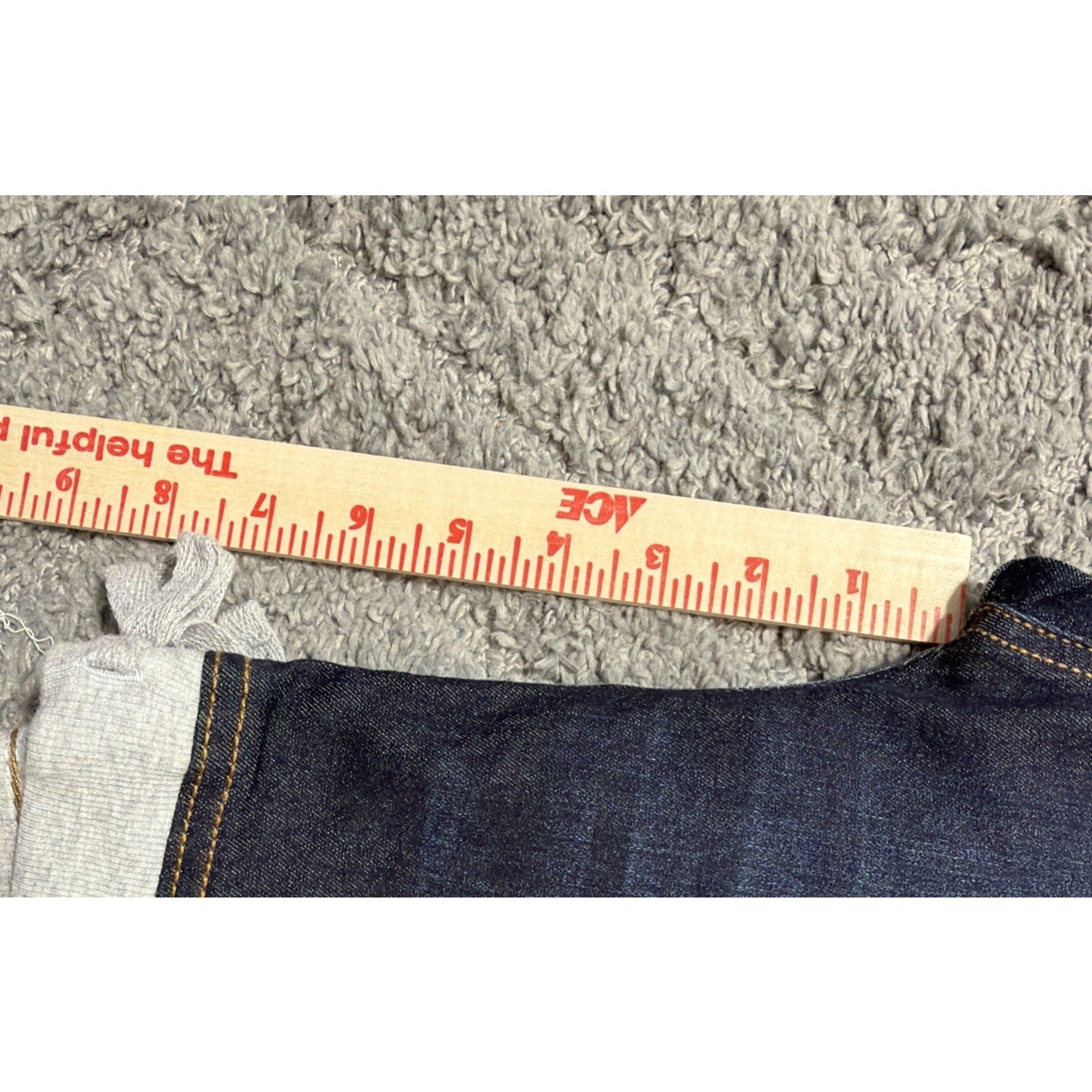 New Wonder Nation Jeans Girl's 14-16 Pull On Tie Waist Denim Blue