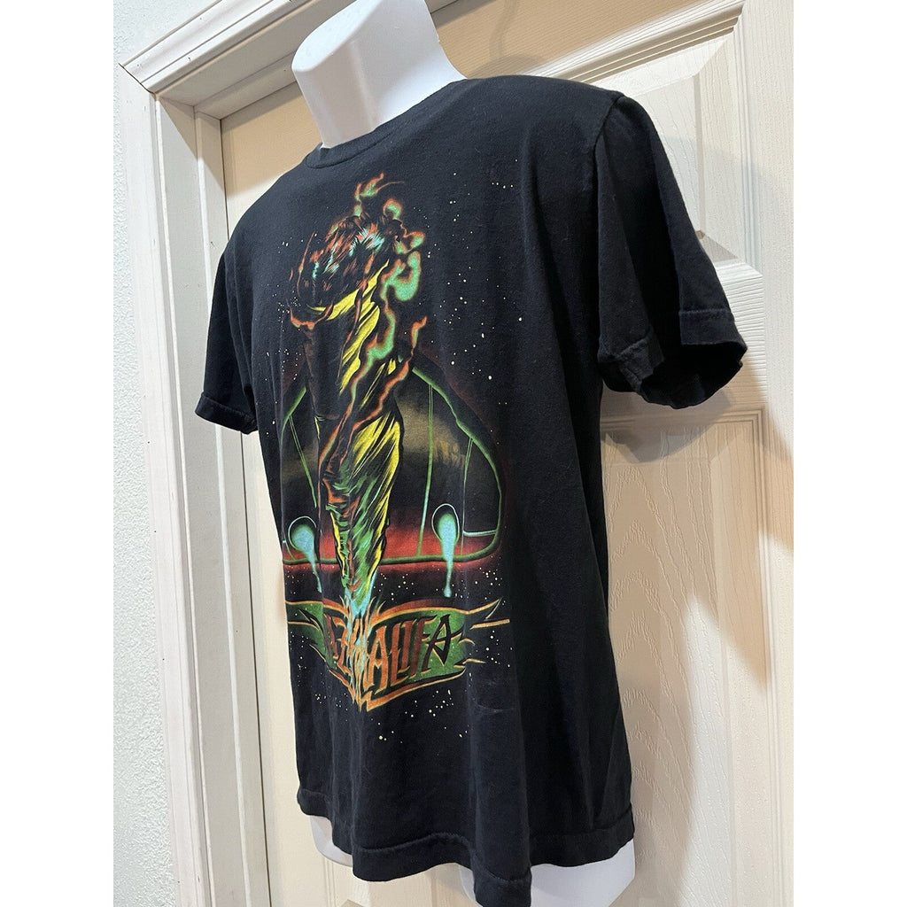 Philcos Wiz Black Cotton Khalifa Rap T-Shirt Logo Intense Design Men's Size M