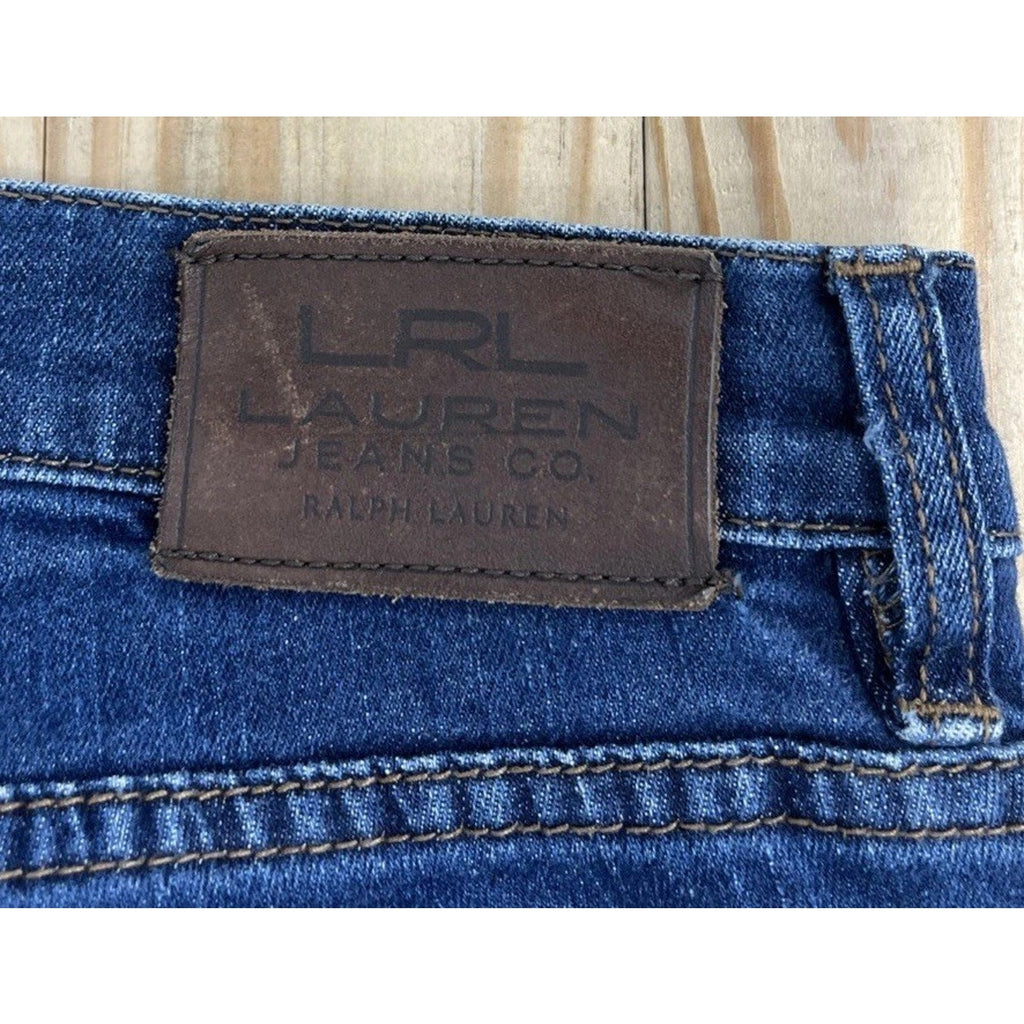 Lauren Ralph Lauren Classic Straight Leg Jeans High Rise Women 10 Hemmed 32x27