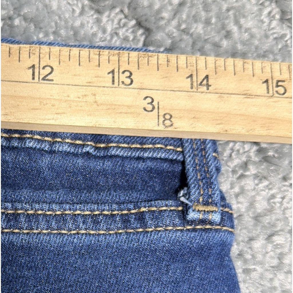 Old Navy Mid-Rise WOW Bootcut Jeans Size 6 Short Dark Wash Stretch 28x27