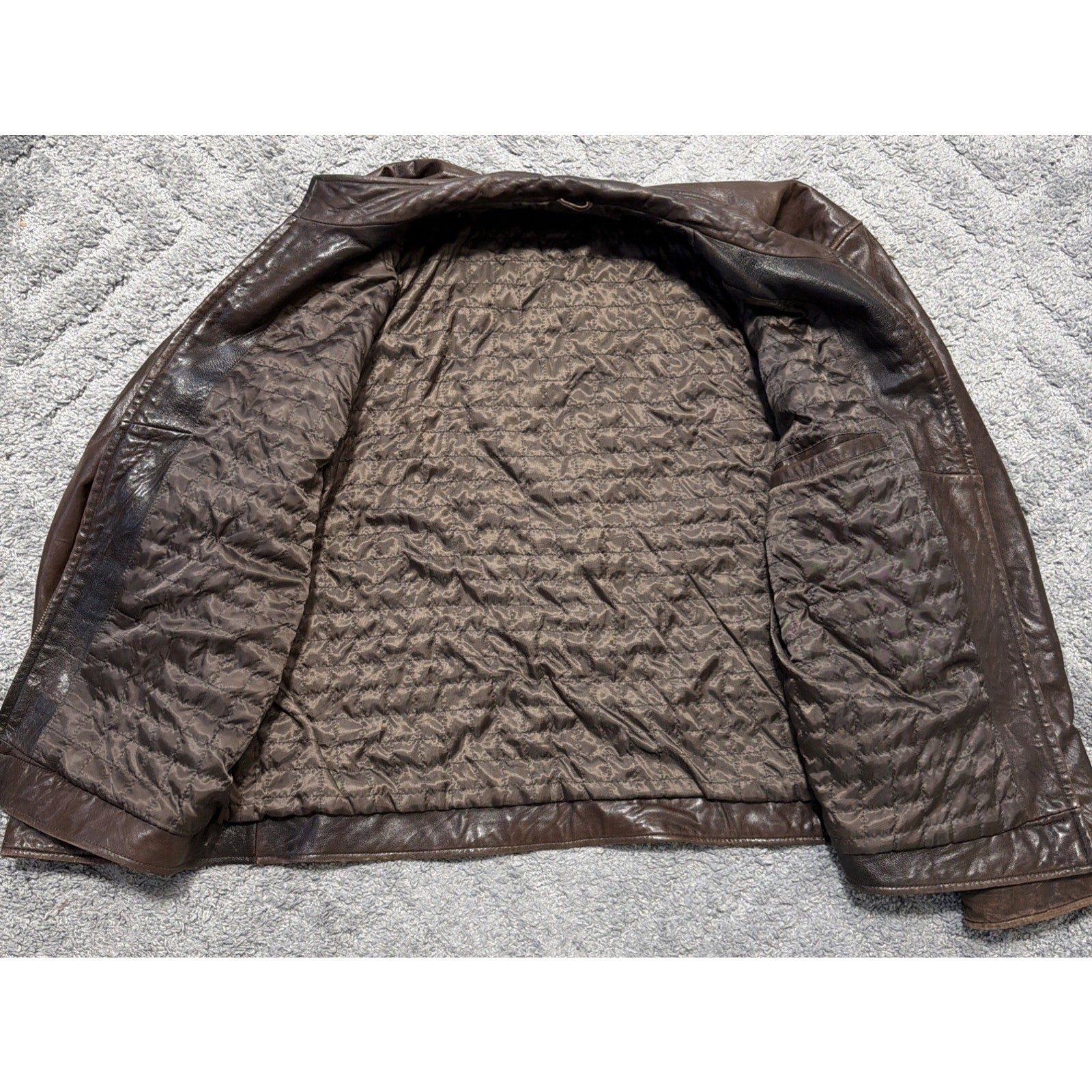 Pelle Studio Jacket Men's Extra Large Brown 100% Leather Bikercore Outdoor Rock