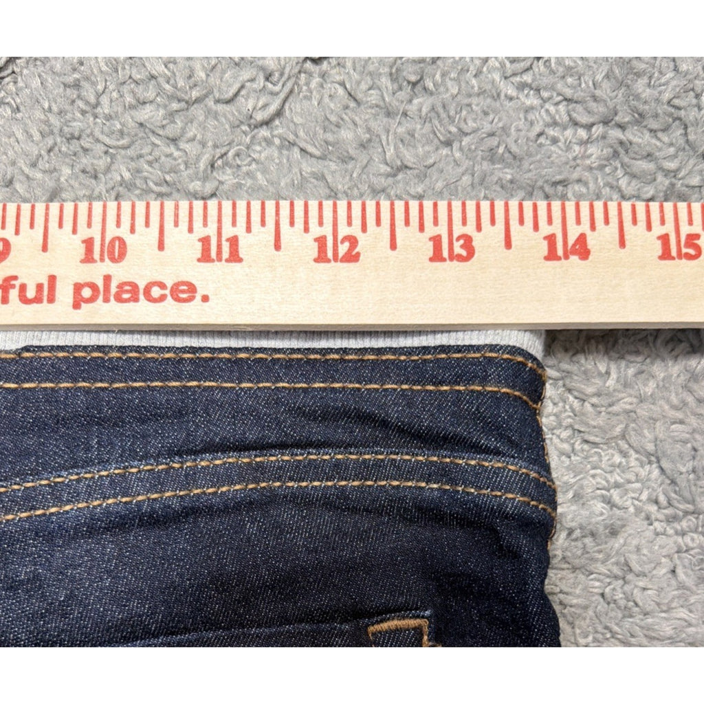 New Wonder Nation Jeans Girl's 14-16 Pull On Tie Waist Denim Blue