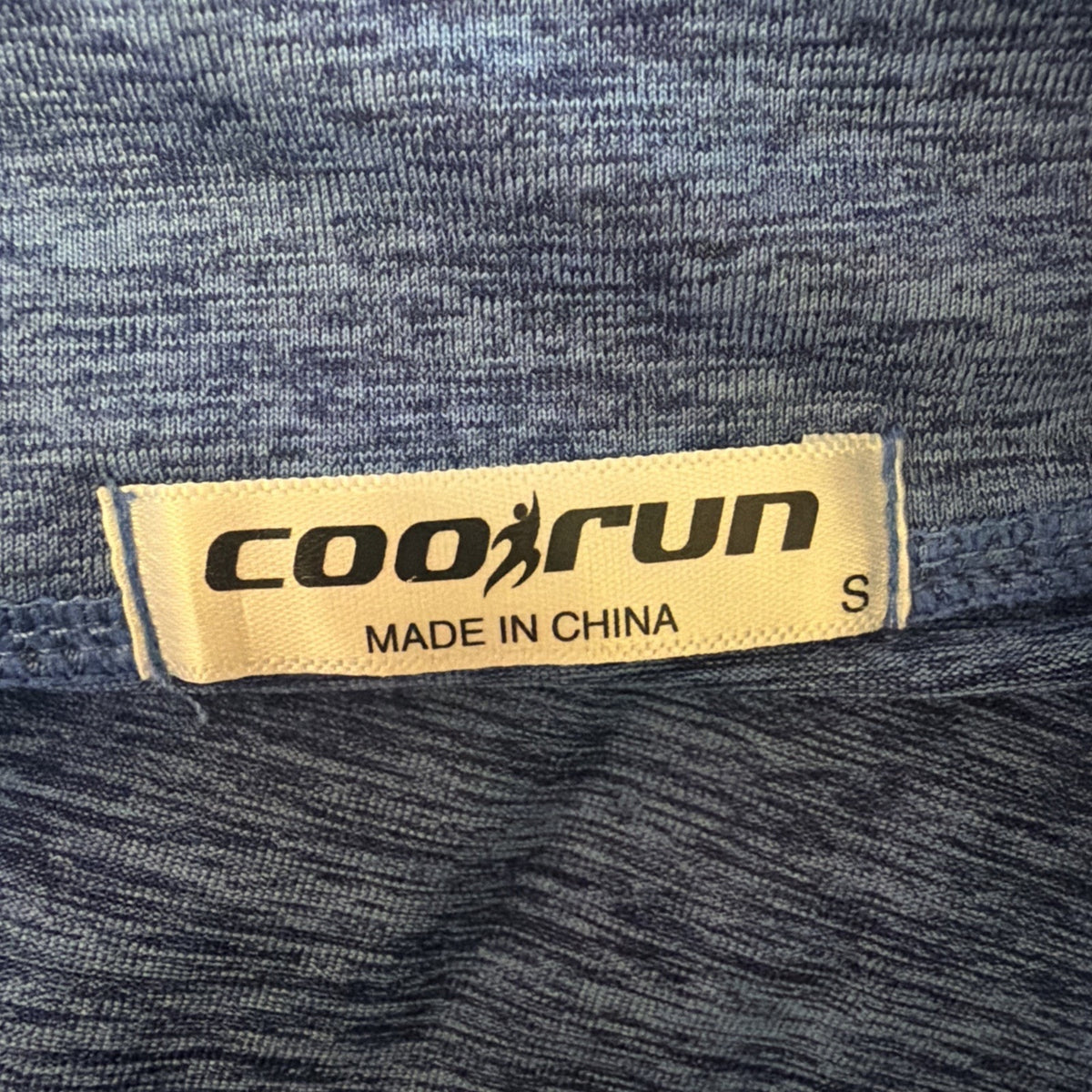 Cool Run Size S Womens Blue 1/2 Zip Athletic Running Pullover Stretch NWOT