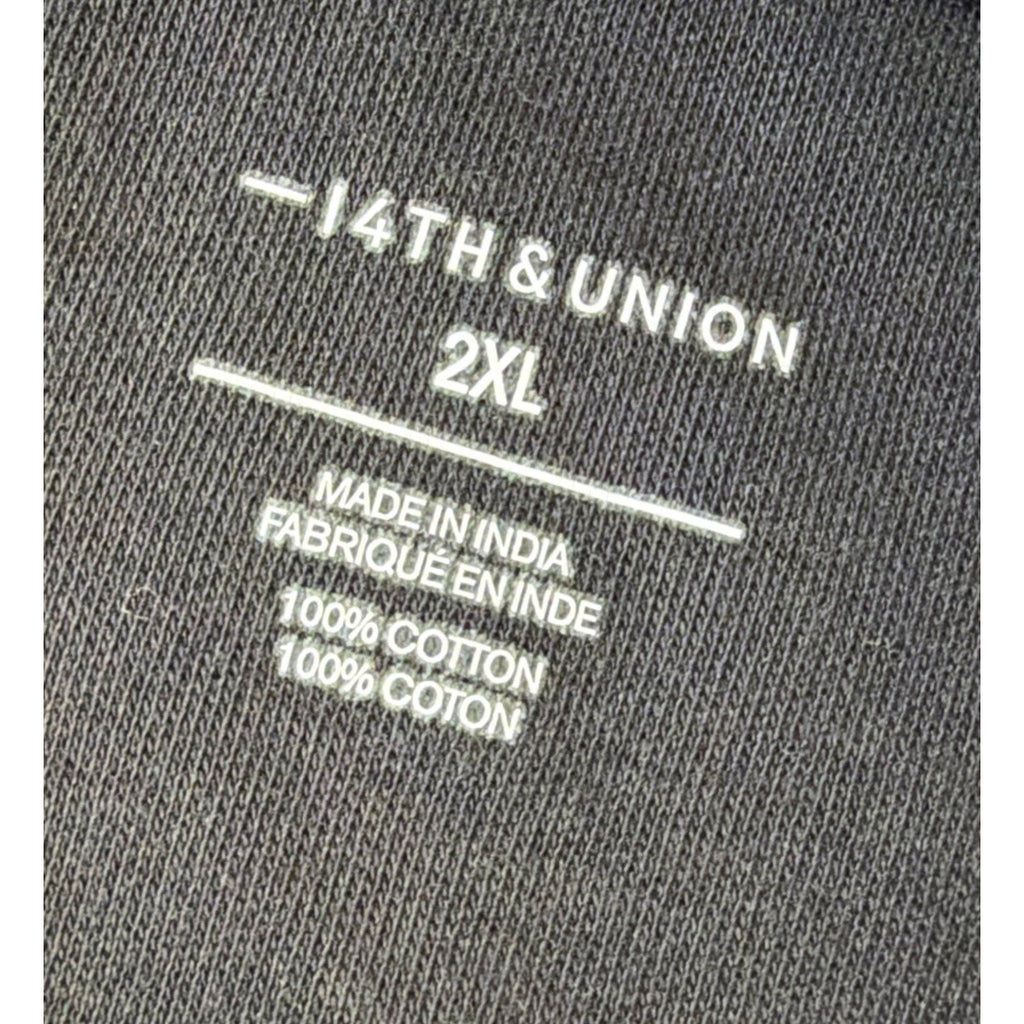 14th & Union Nordstrom Black Men’s Interlock Short Sleeve Polo Shirt 2XL NWT
