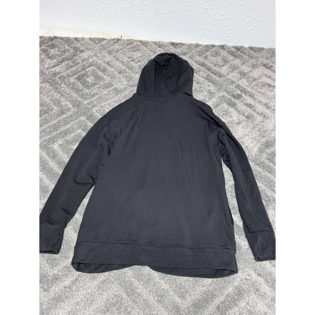 Offline by Aerie Women's Black Pullover Hoodie Long Sleeve Hooded Shirt Medium
