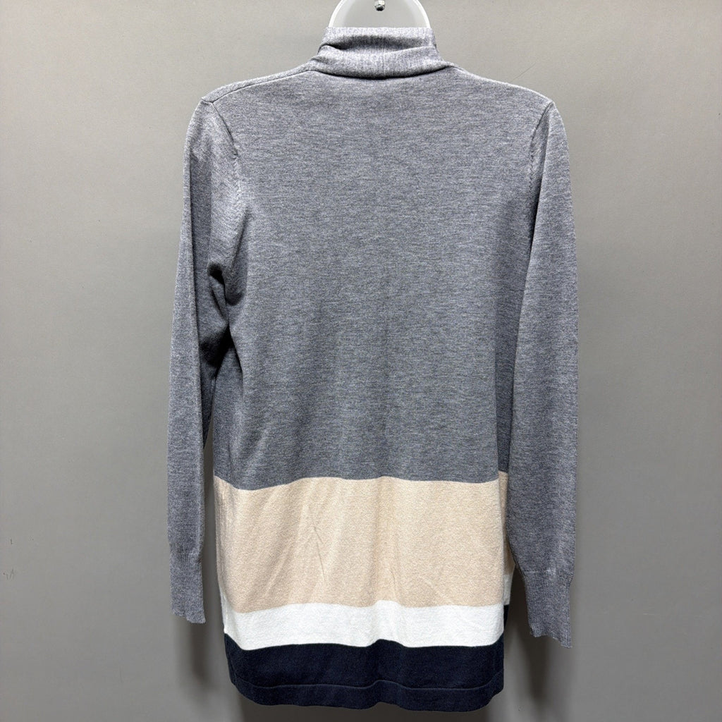 Staccato Women's Color Block Open Cardigan Super Soft Sweater Size Small NWT
