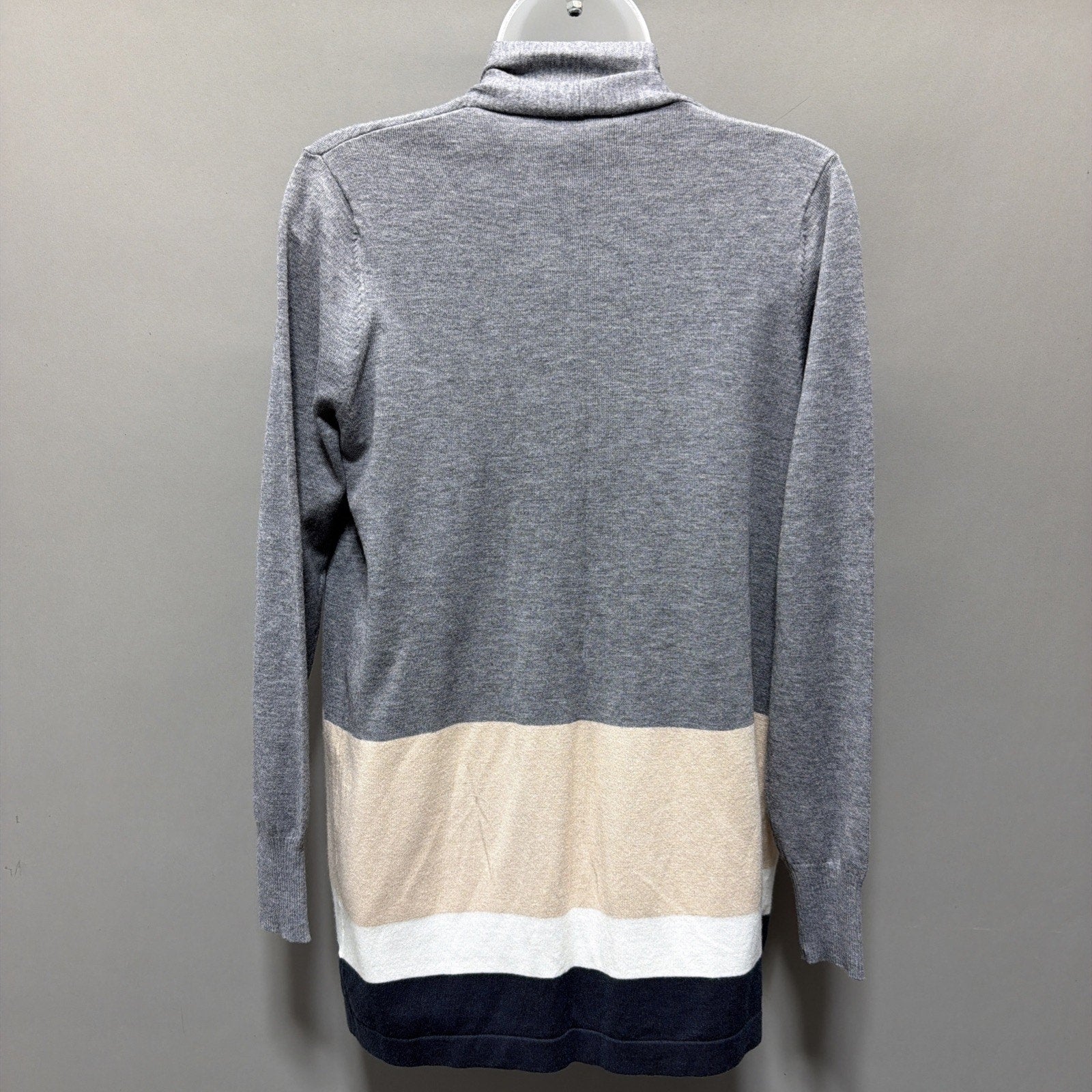 Staccato Women's Color Block Open Cardigan Super Soft Sweater Size Small NWT