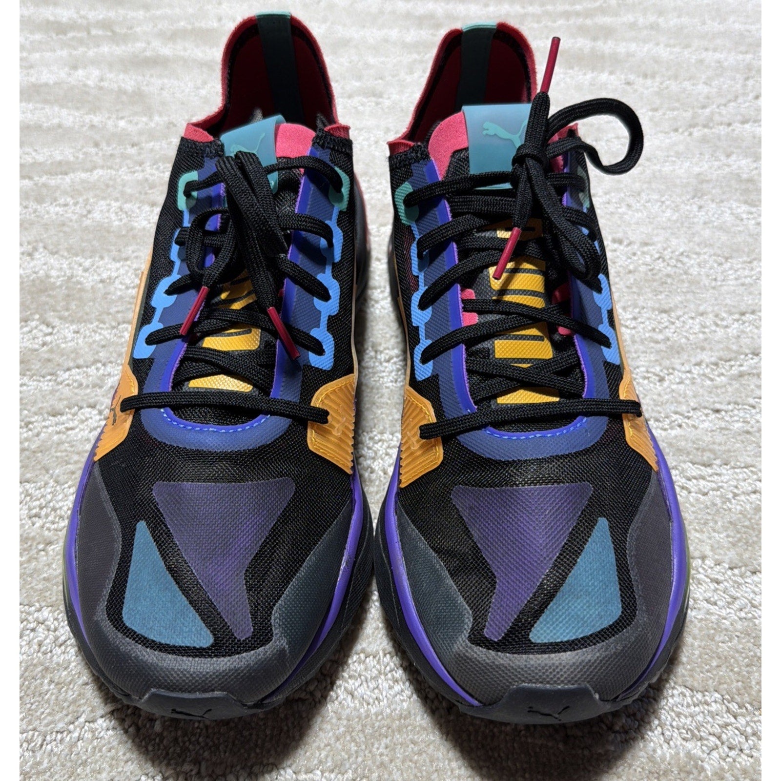Puma LQDCell Optic Sheer Running Shoes Black & Multicolor Mens Sz 10.5/192560-06