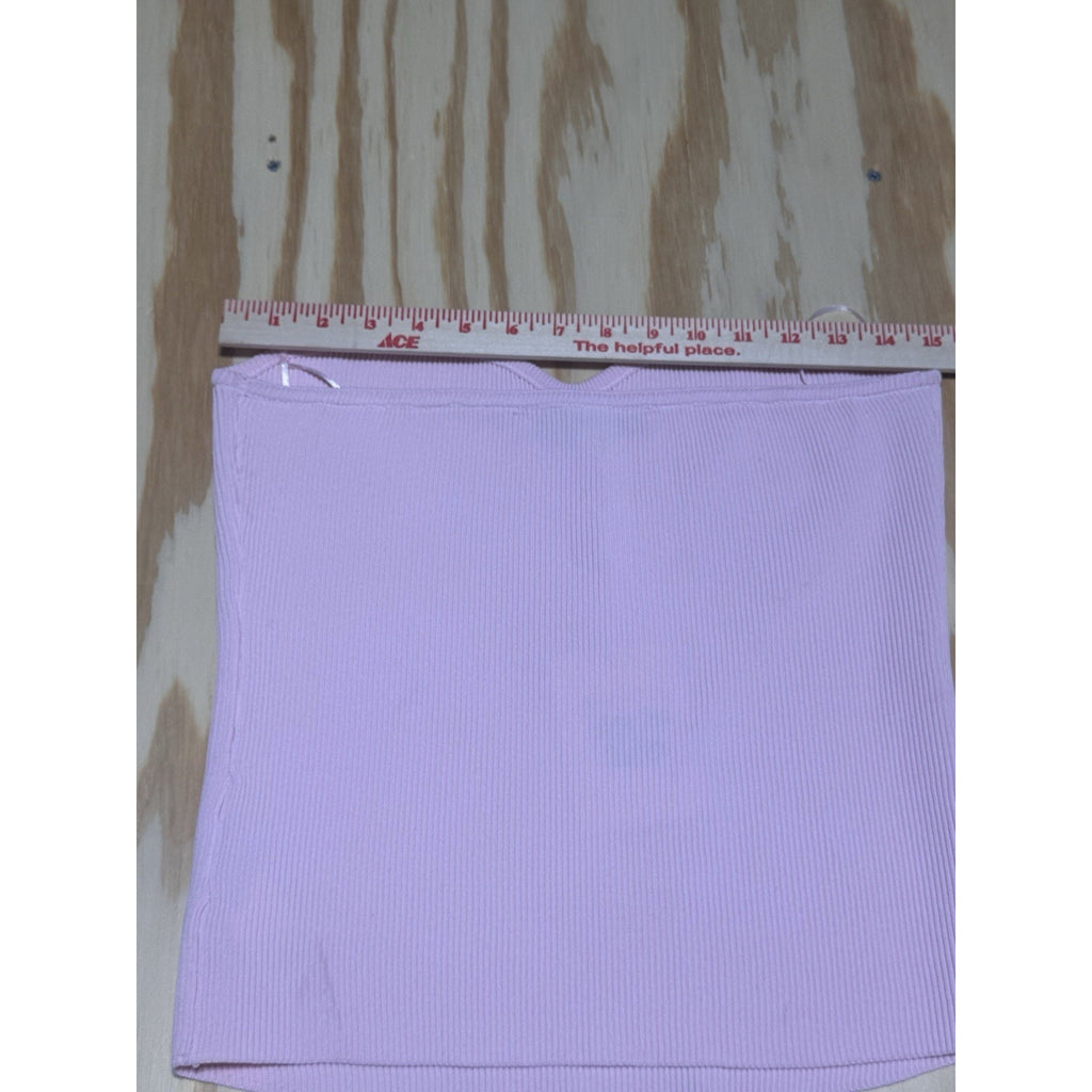ENDLESS ROSE Pink Ribbed Sleeveless Tube Top New Ways Women’s Size Large NWT