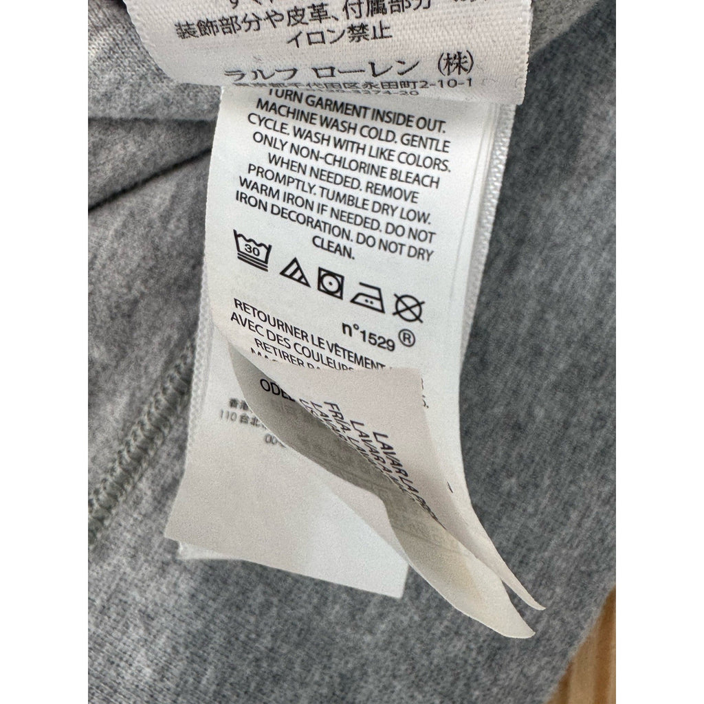 Polo Ralph Lauren 1/4 Zip Long Sleeve Heather Gray Pullover Men’s Size XL