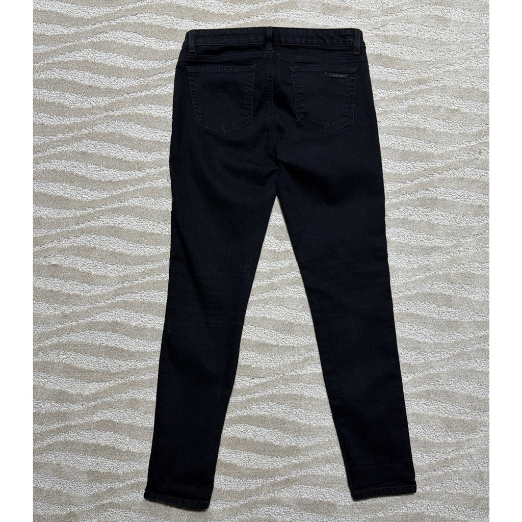 Michael Kors Izzy Skinny Black Mid Rise Stretch Jeans Size 6