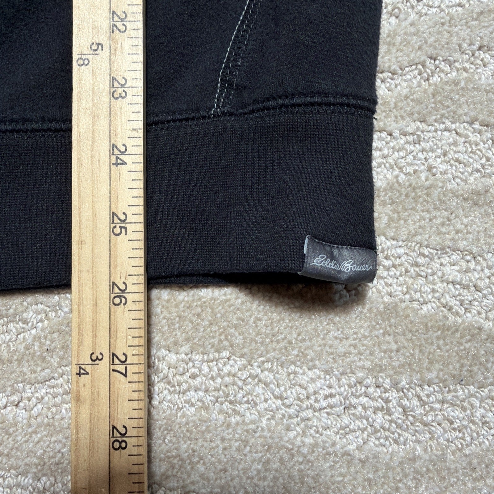 Eddie Bauer Men's Black Crew Neck Pullover Long Sleeve Casual Active Sweater L