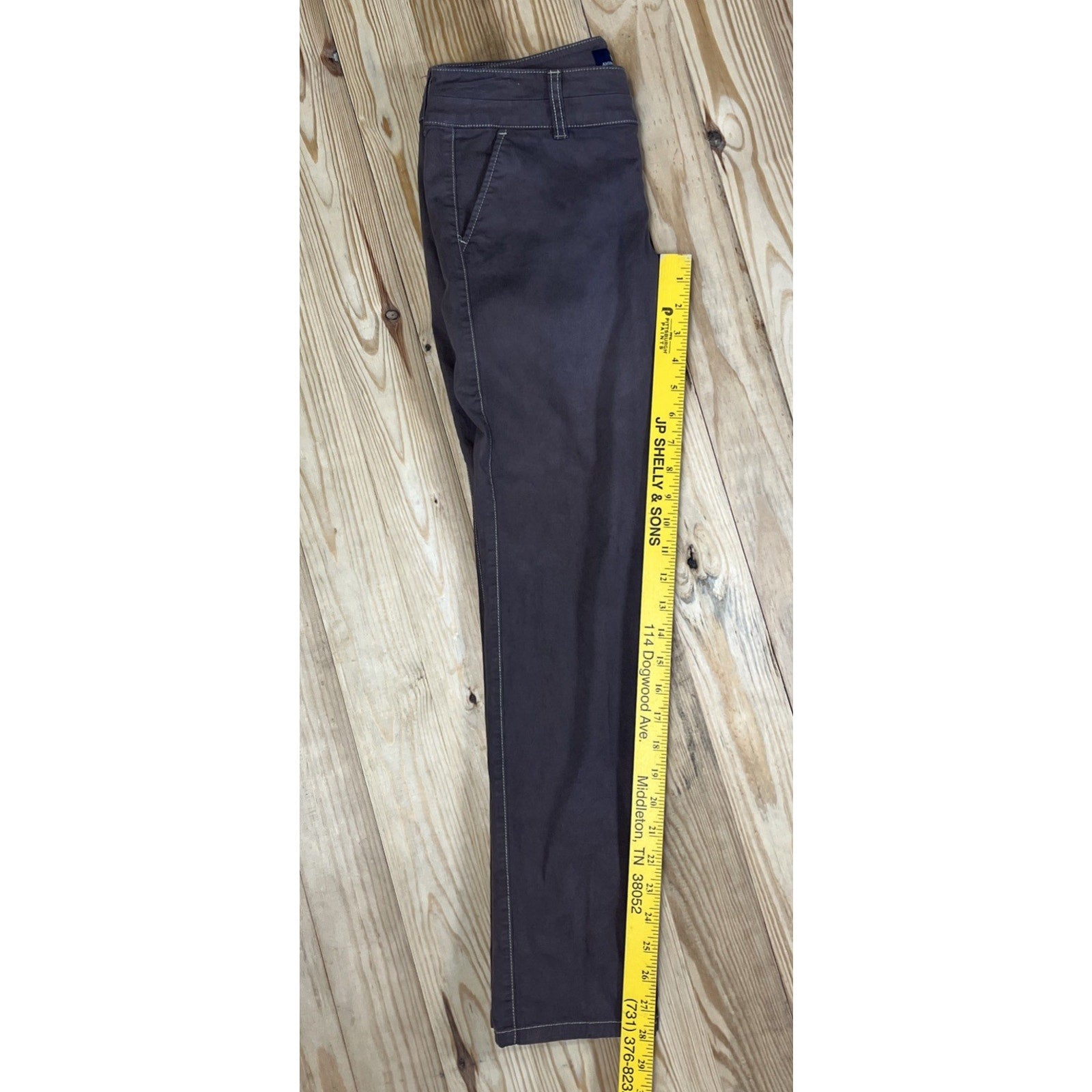 American Eagle Jeans Womens sz 2 Brown Denim Skinny Leg Low Rise 29x28