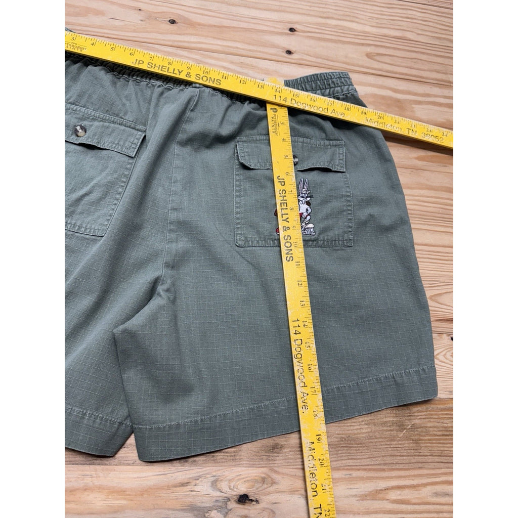 Vintage 1990’s Warner Bros. Rugged Outdoors Hiking Shorts Bugs Bunny Taz Mens 38